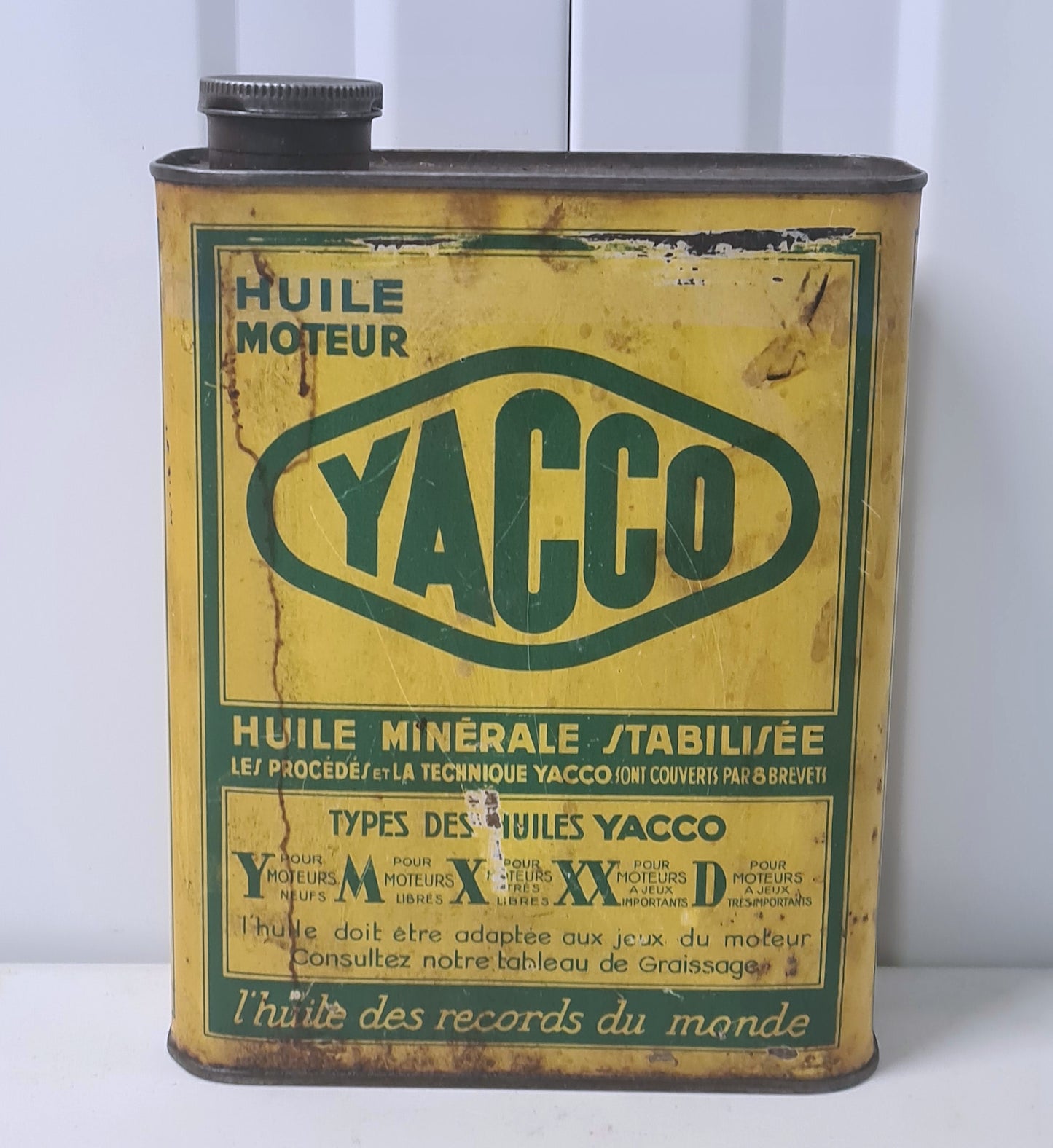 Bidon d'huile YACCO (version rare)