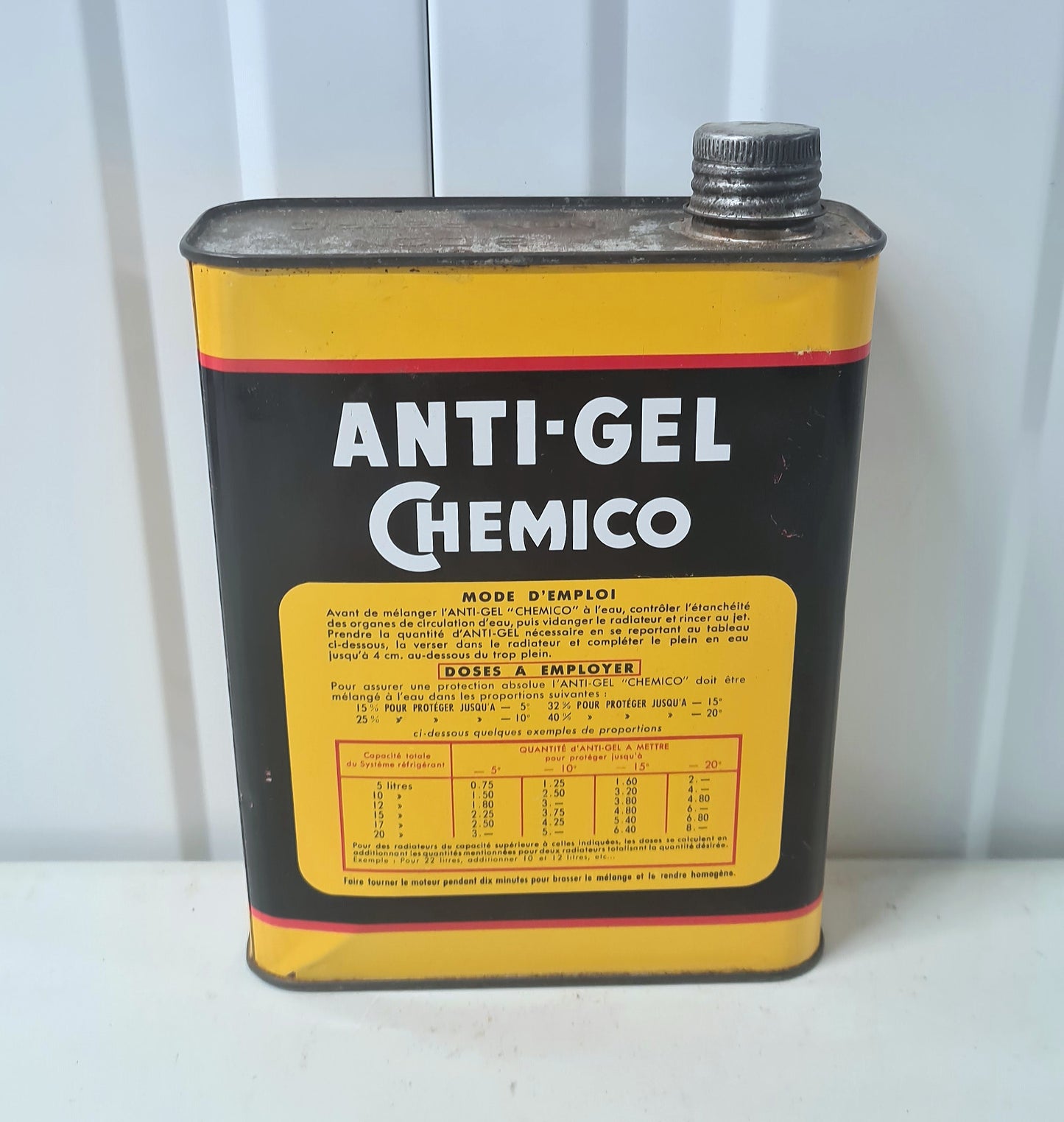 Bidon antigel CHEMICO