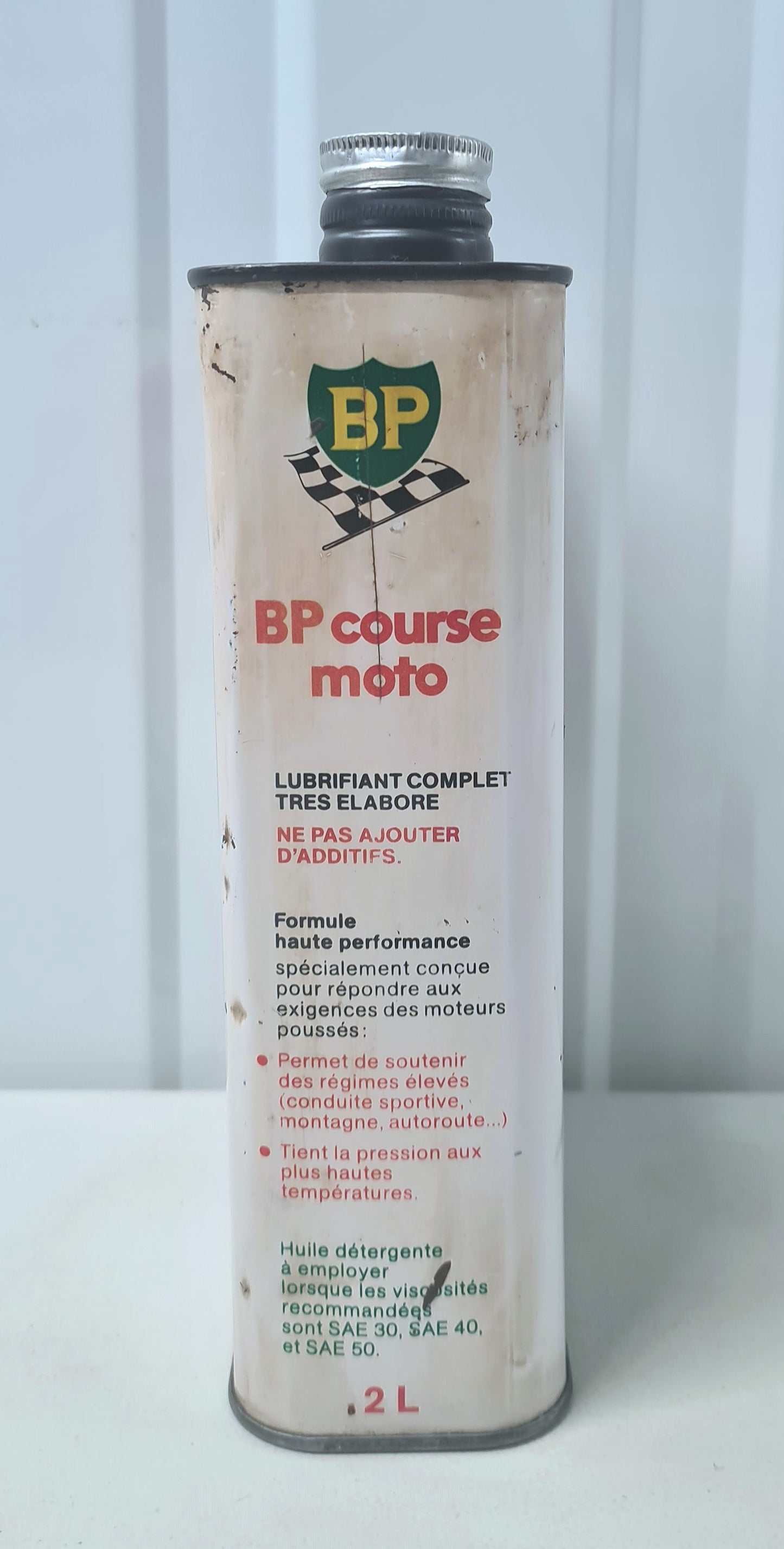 Bidon d'huile BP course