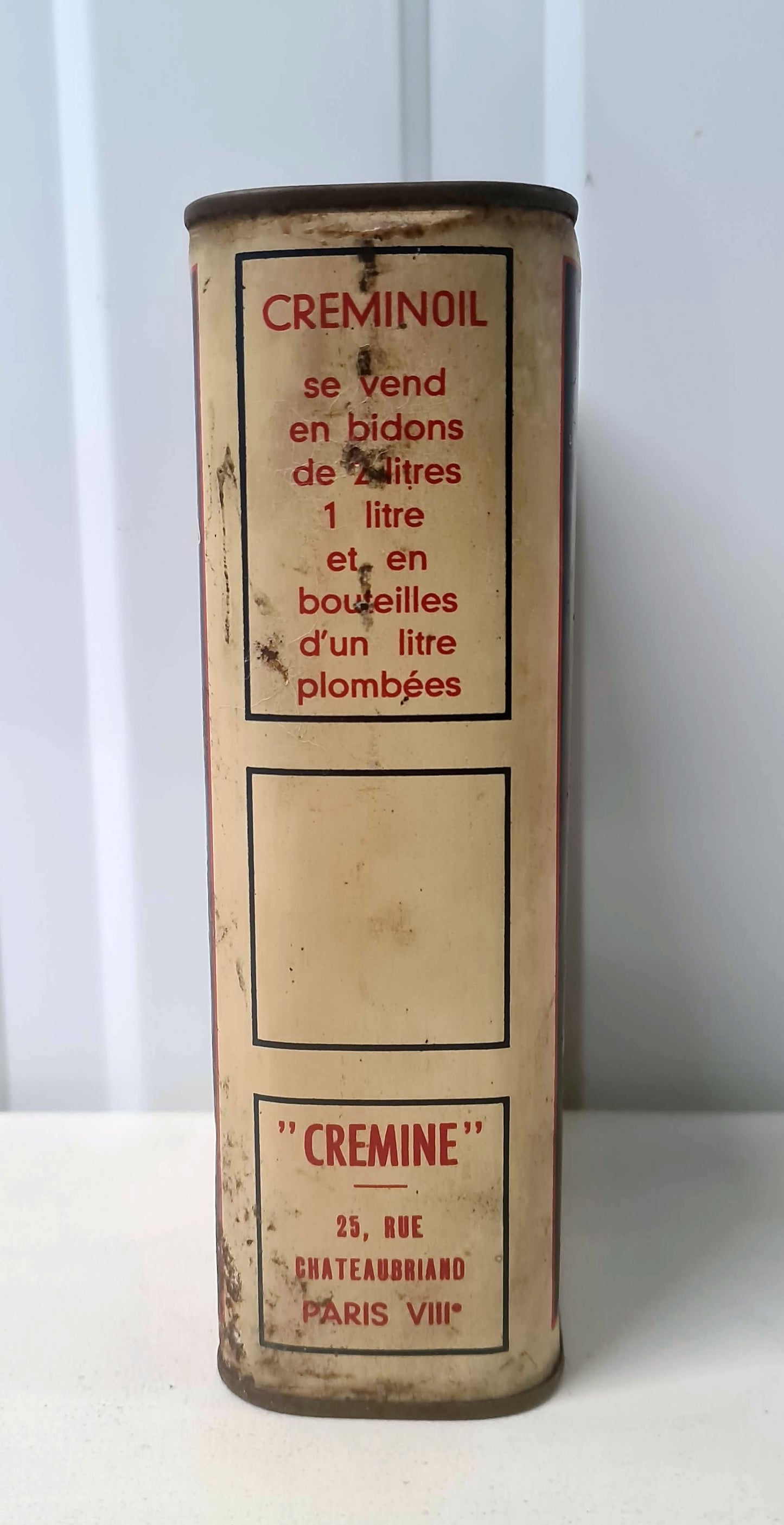 Bidon d'huile CREMINOIL