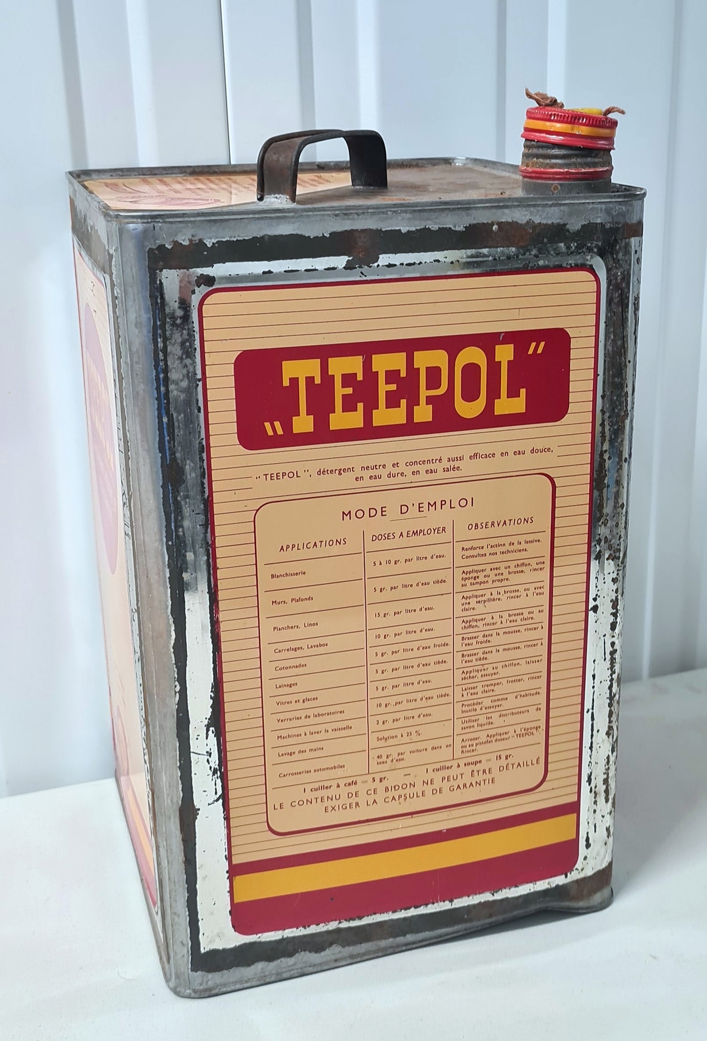 Bidon d'huile TEEPOL shell