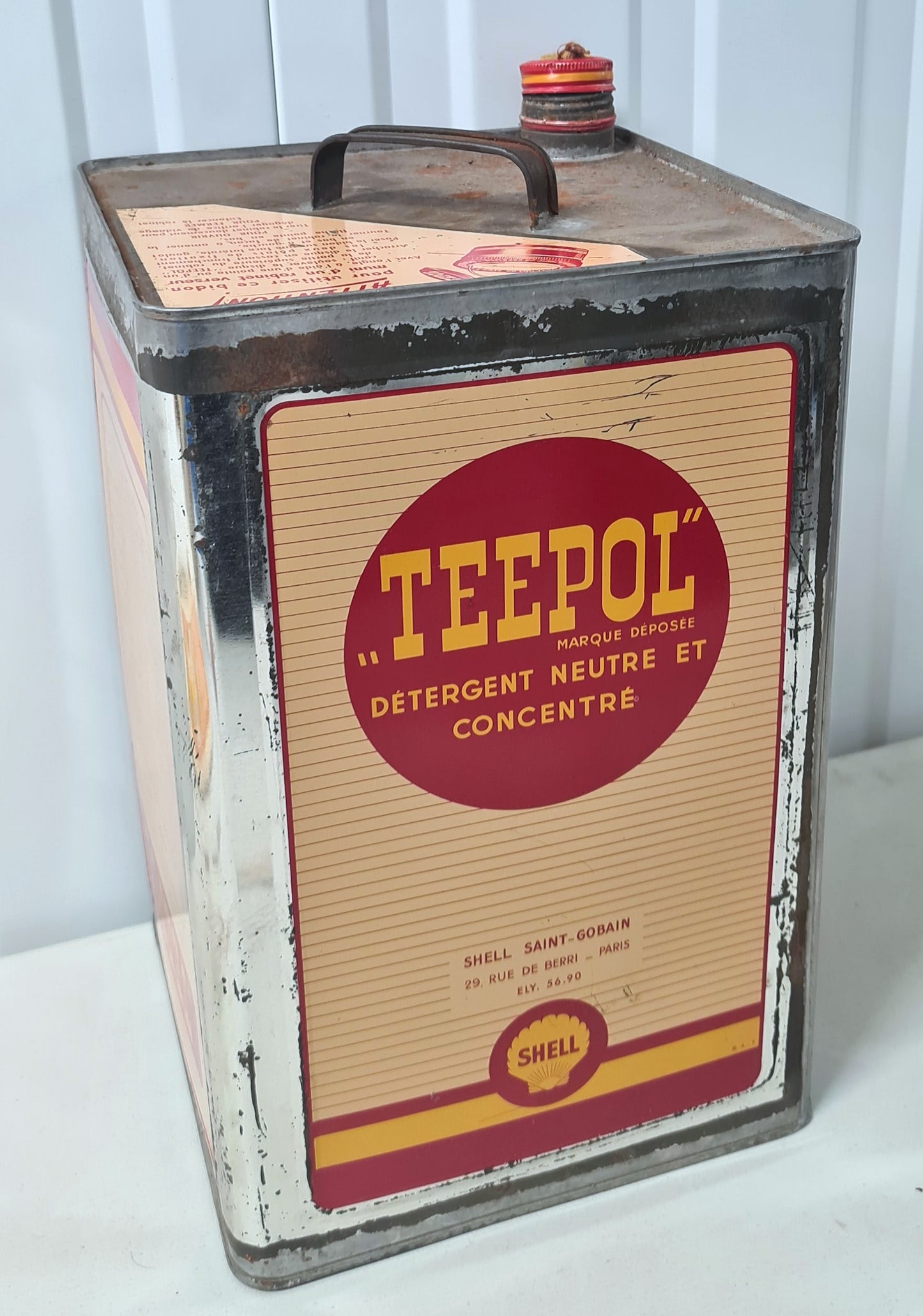 Bidon d'huile TEEPOL shell