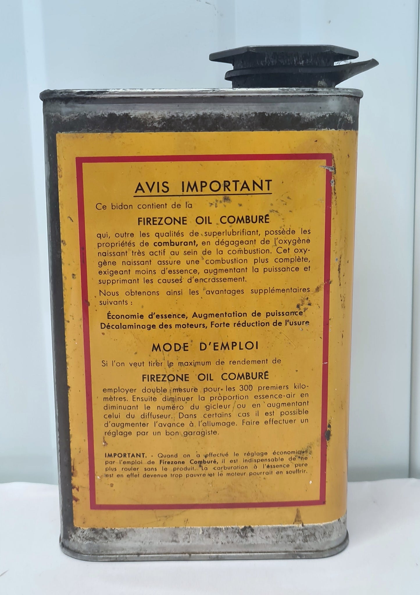 Bidon d'huile FIREZONE