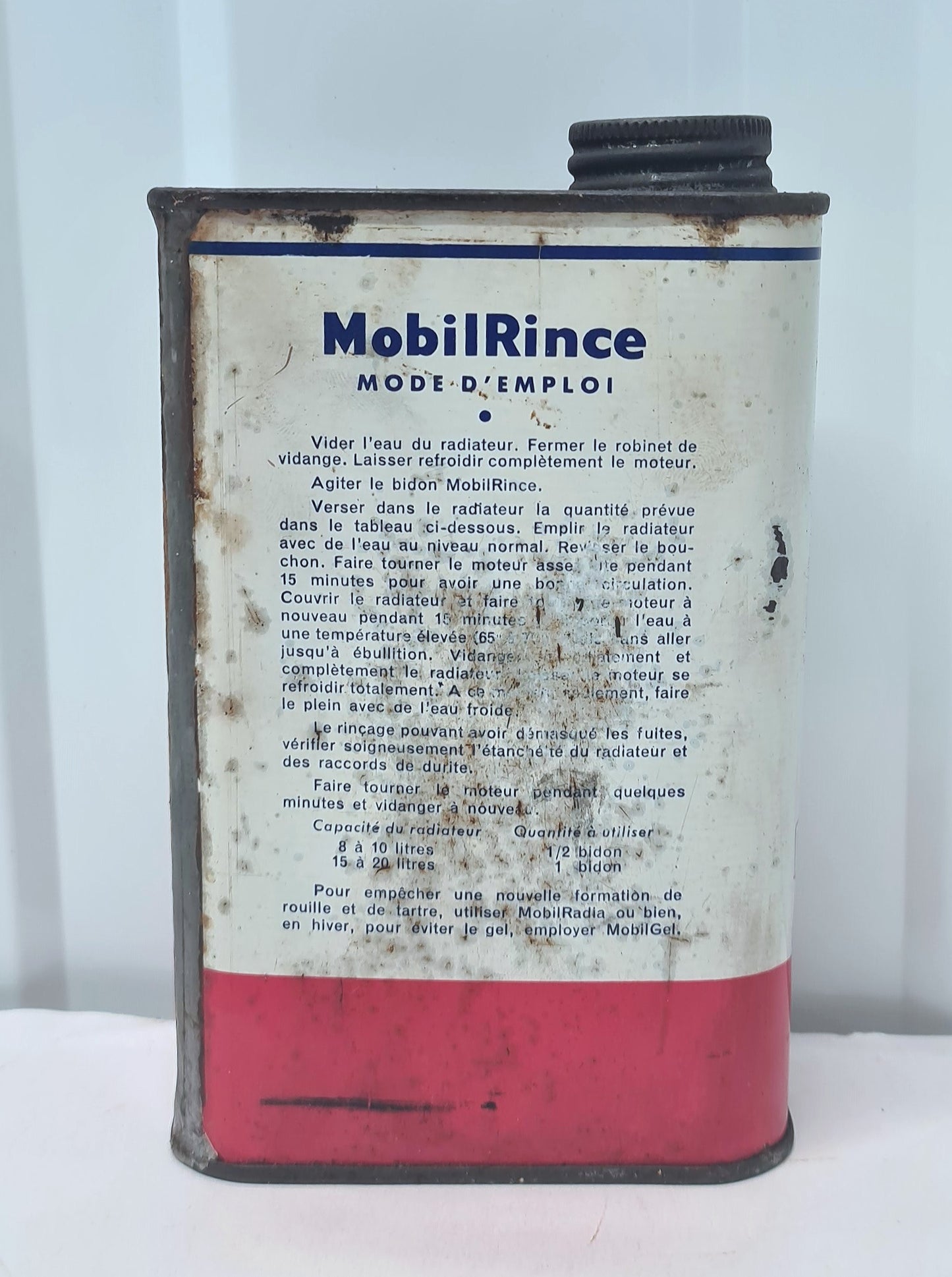 Bidon huile MobilRince