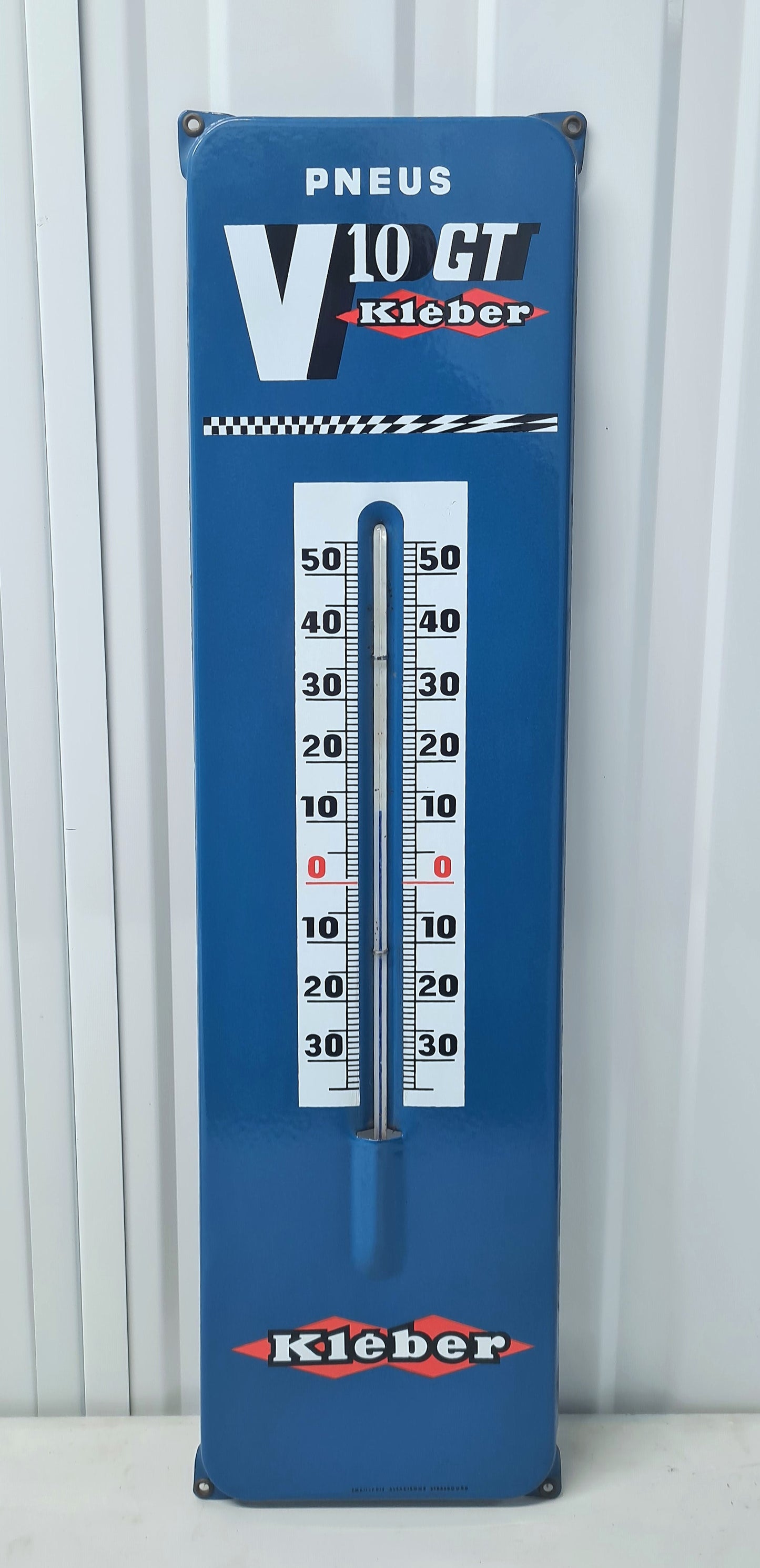 Plaque émaillée thermomètre KLEBER
