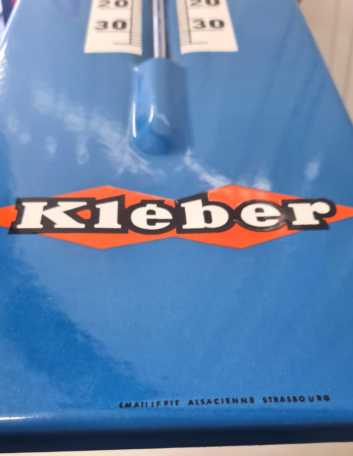 Plaque émaillée thermomètre KLEBER
