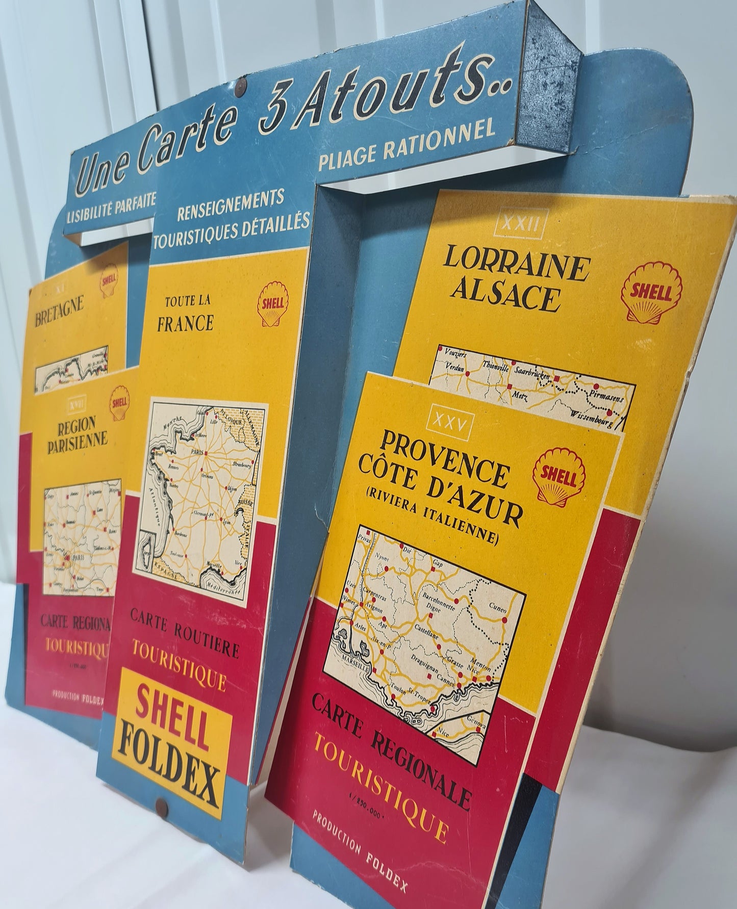 Carton publicitaire SHELL