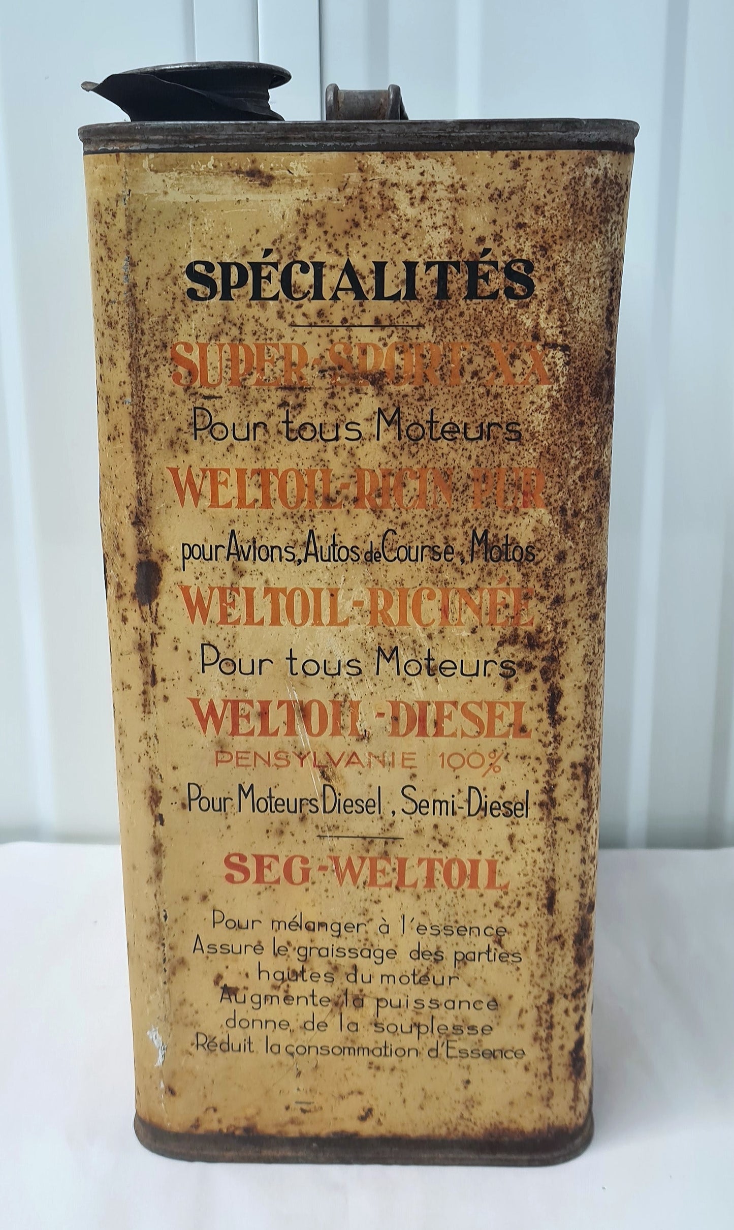 Bidon d'huile WELTOIL