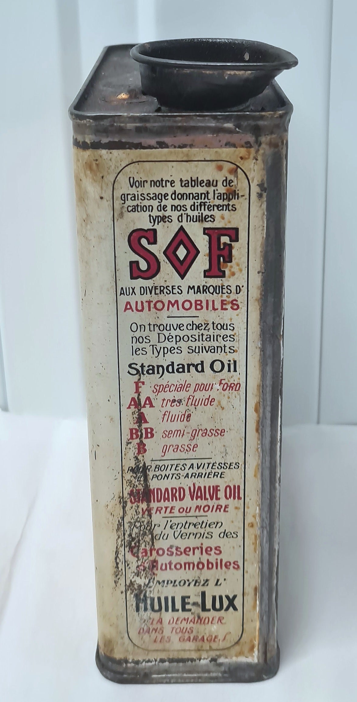 Bidon d'huile STANDARD OIL