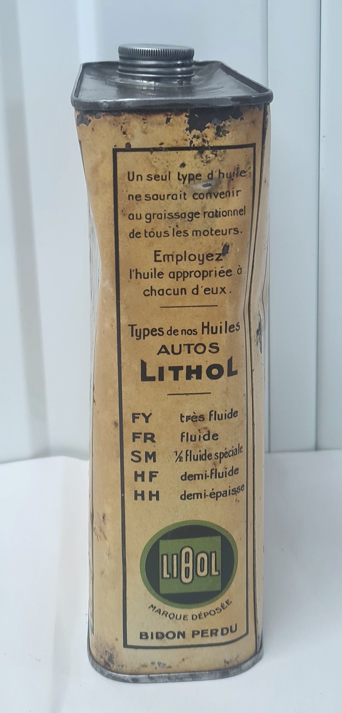 Bidon d'huile LITHOL