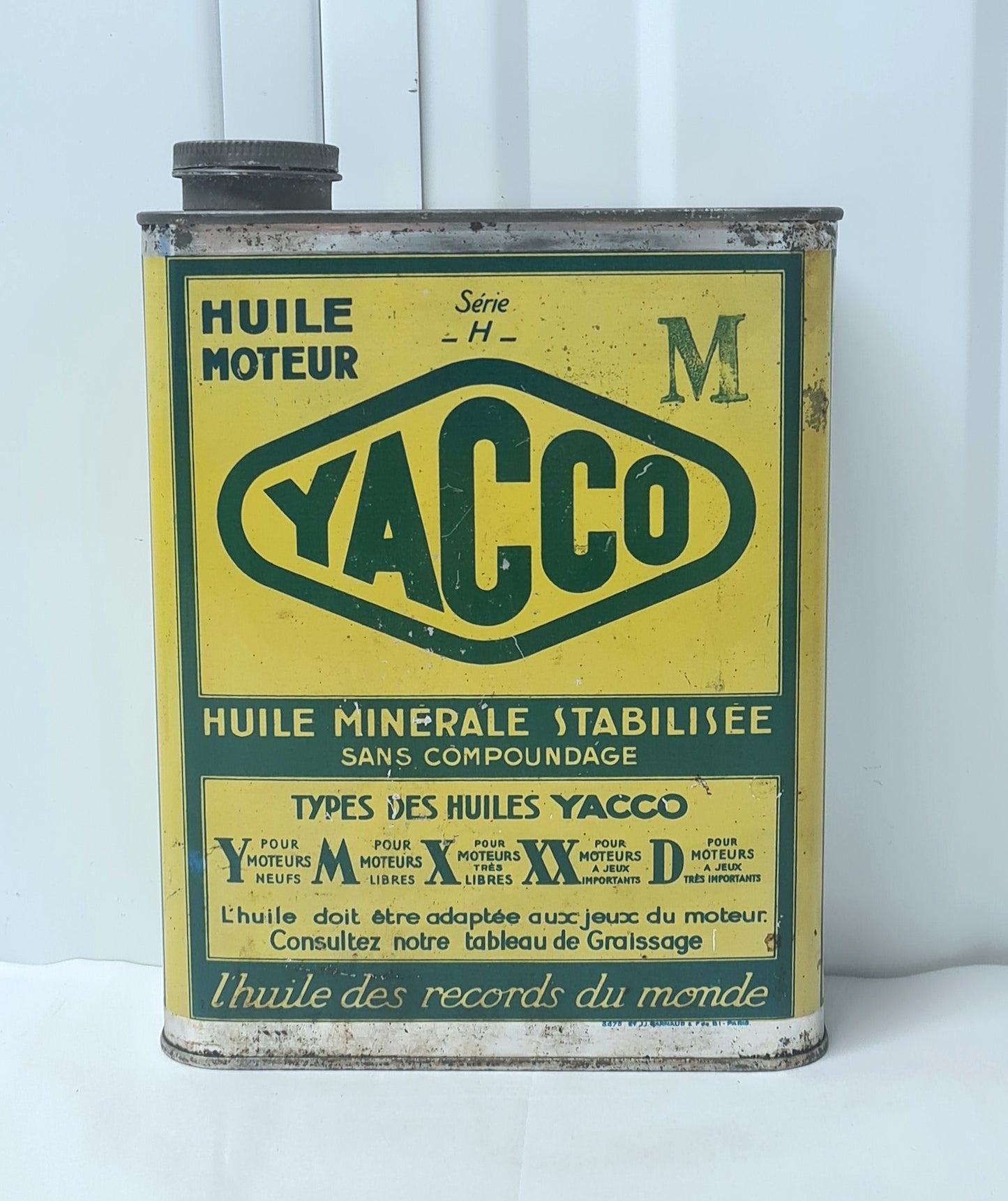 Bidon d'huile YACCO