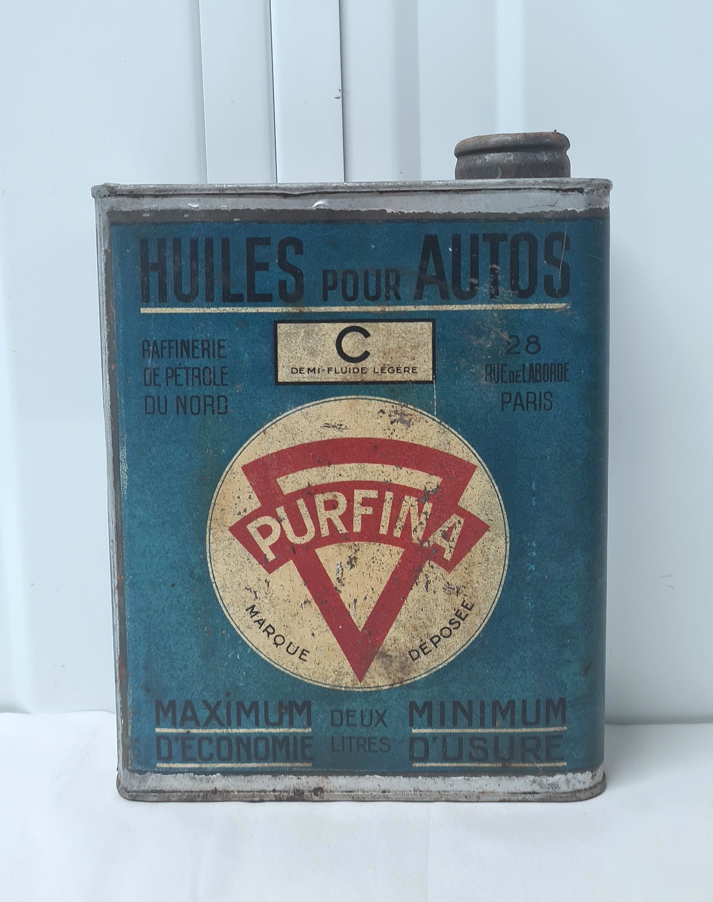 Bidon d'huile PURFINA