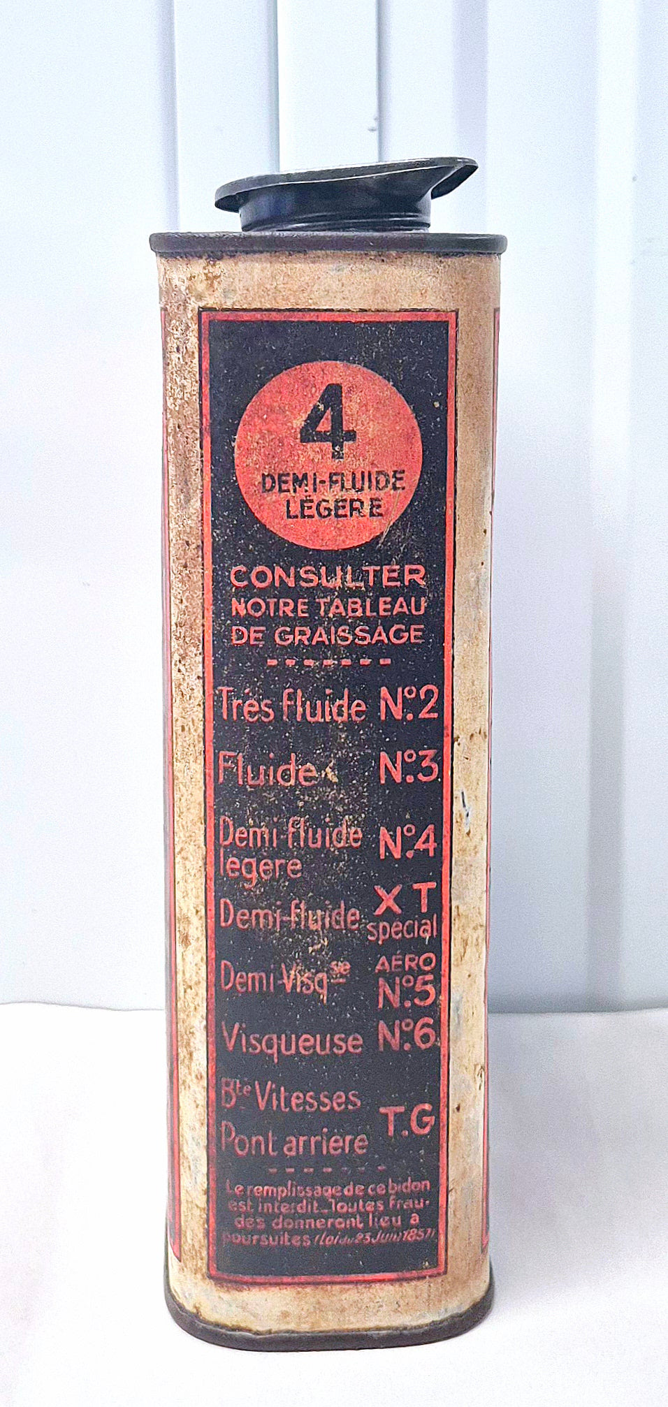 Bidon d'huile VEEDOL