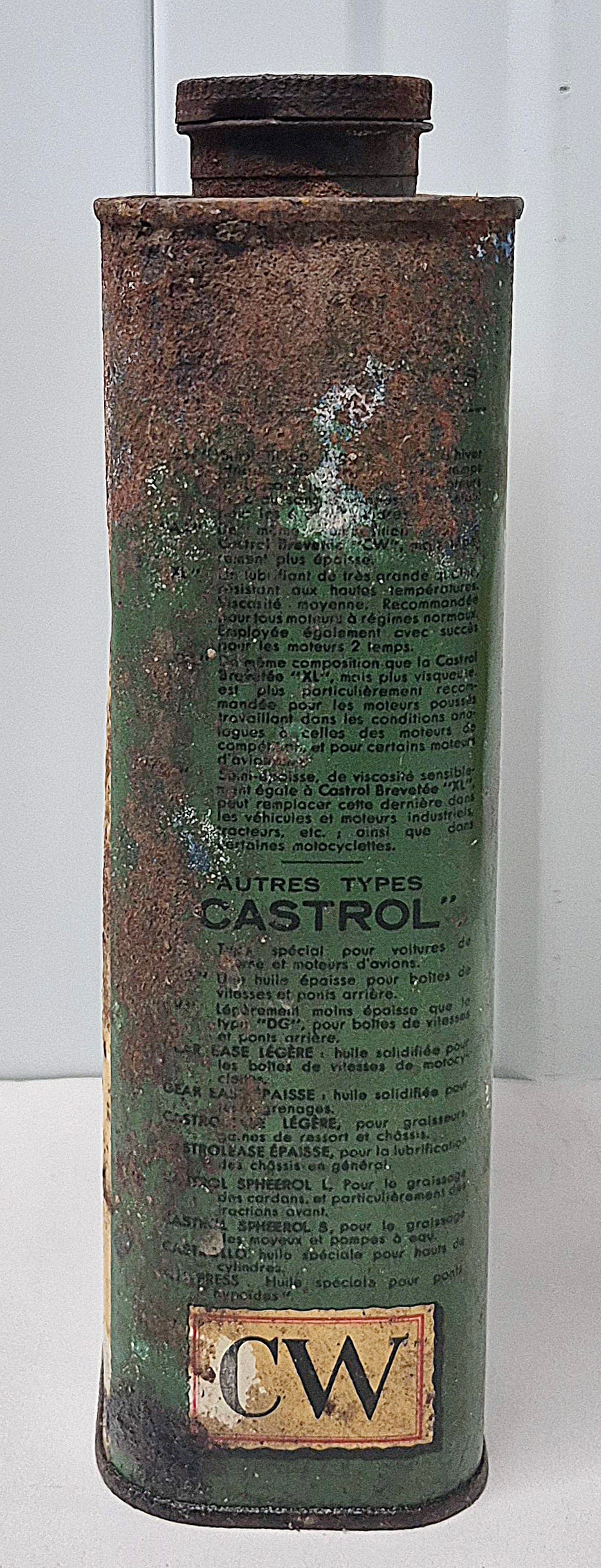 Bidon d'huile CASTROL CW