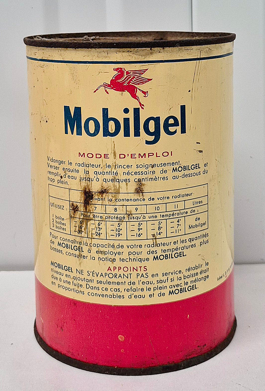 Pot antigel MOBILOIL