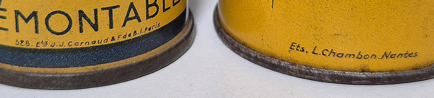 Lot 2 boîtes Bougie EYQUEM & DUNLOP