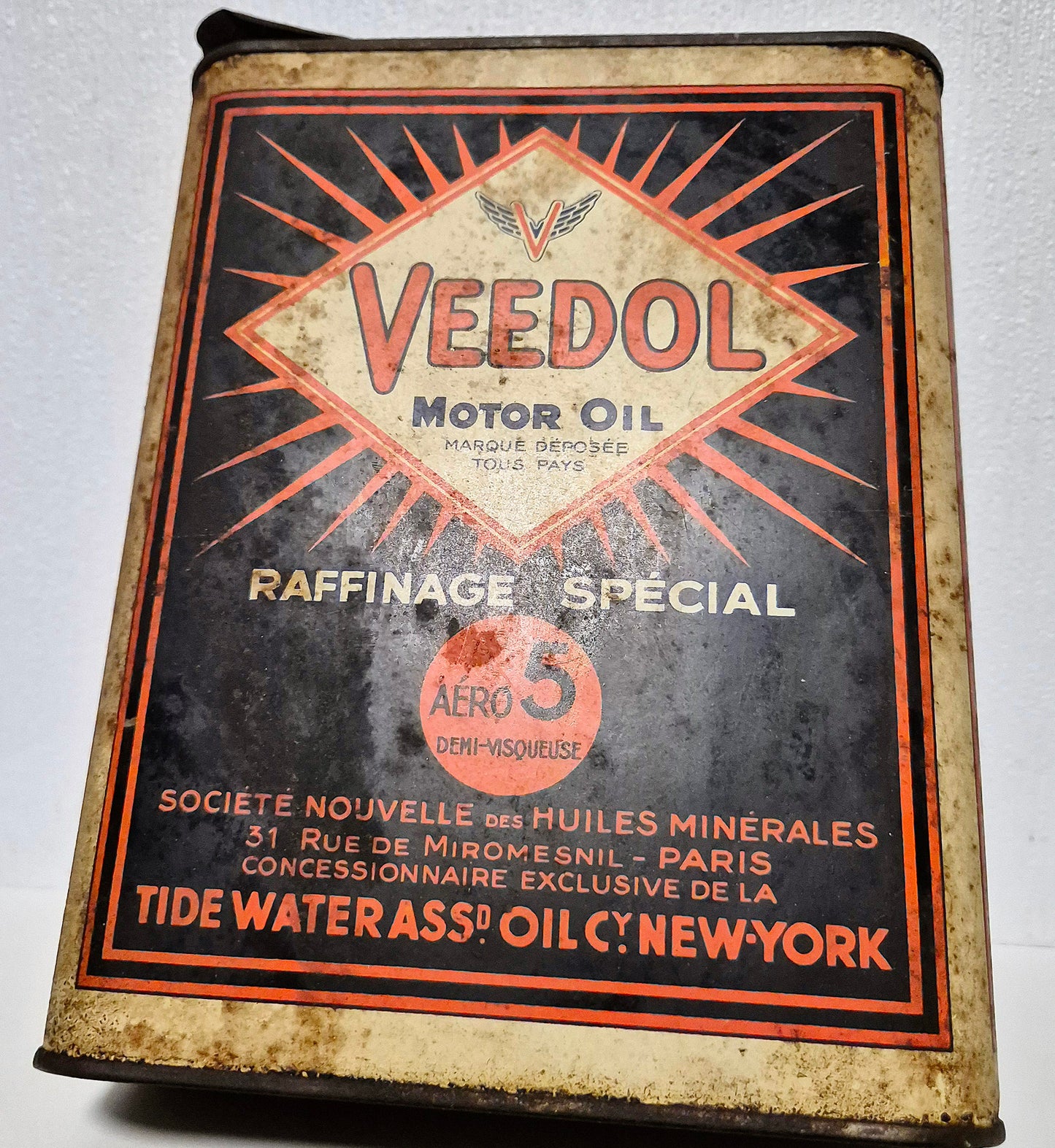 Bidon d'huile VEEDOL Aero 5
