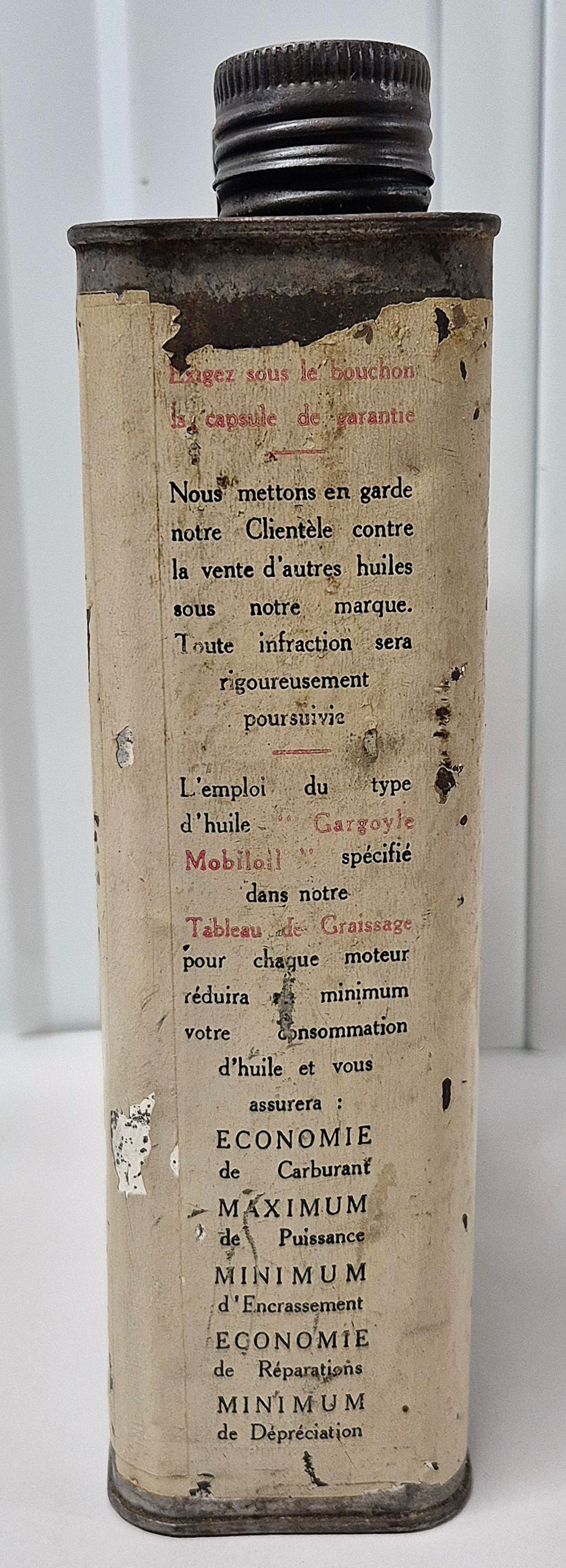 Bidon d'huile MOBILOIL Arctic