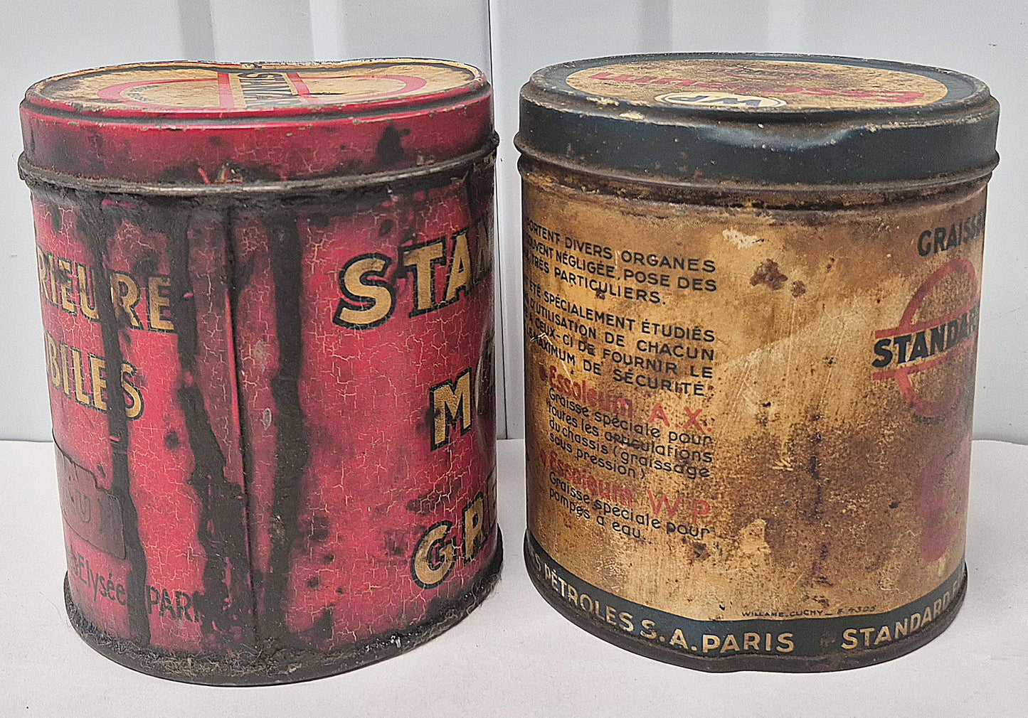 Pot de graisse ESSO STANDARD x2