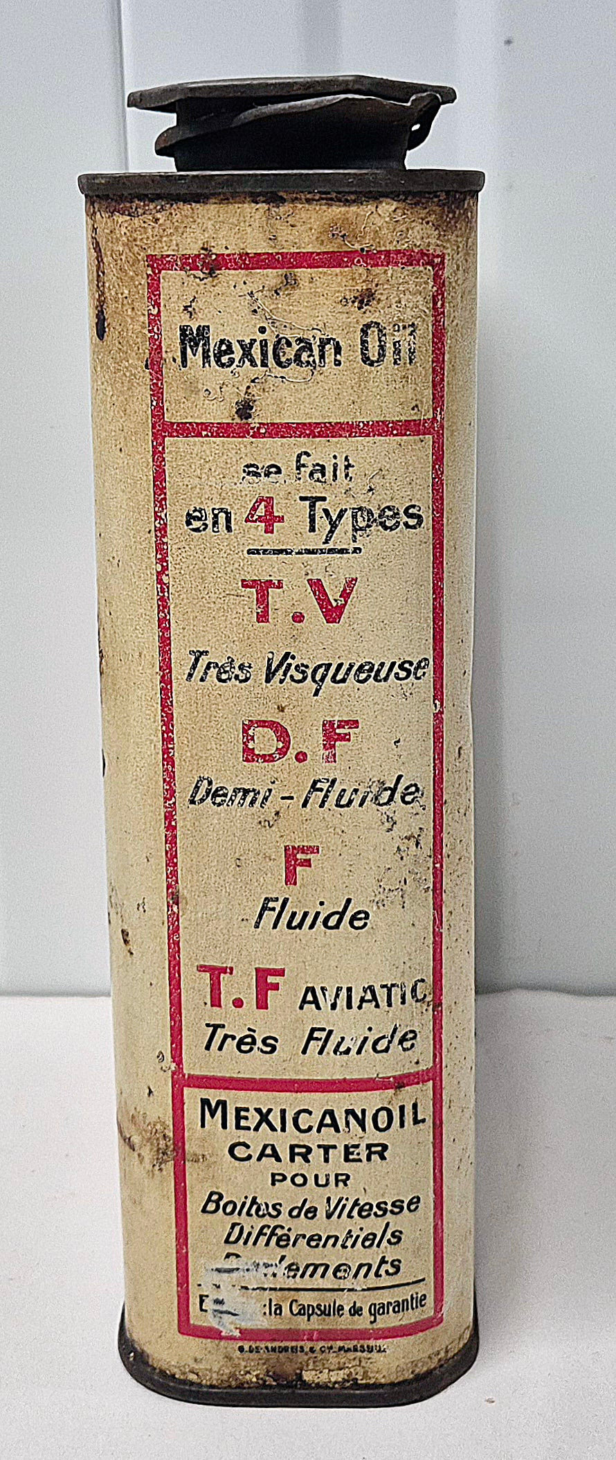 Bidon d'huile MEXICANOIL