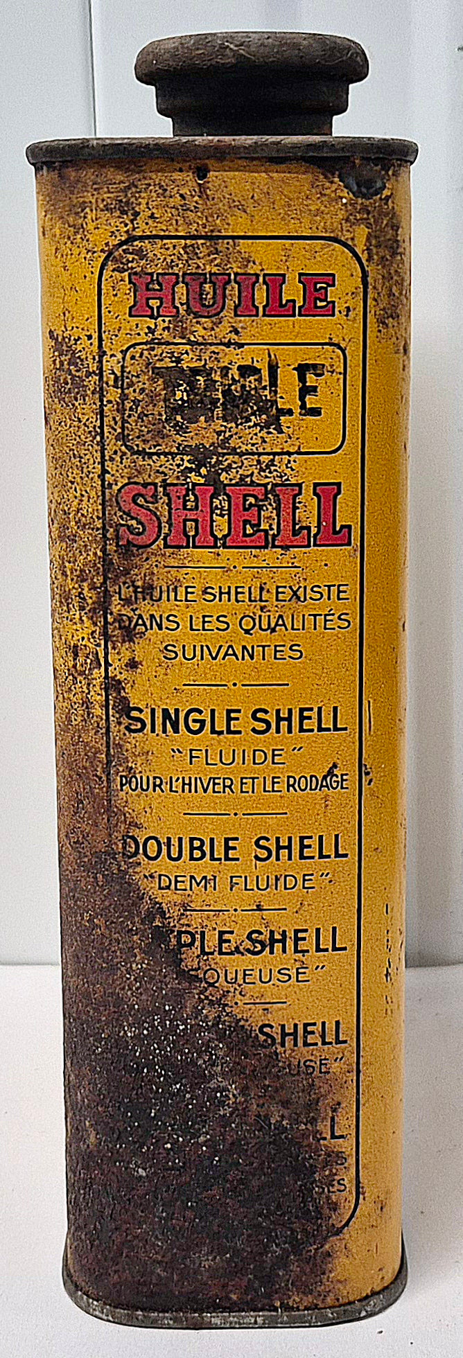 Bidon d'huile SHELL