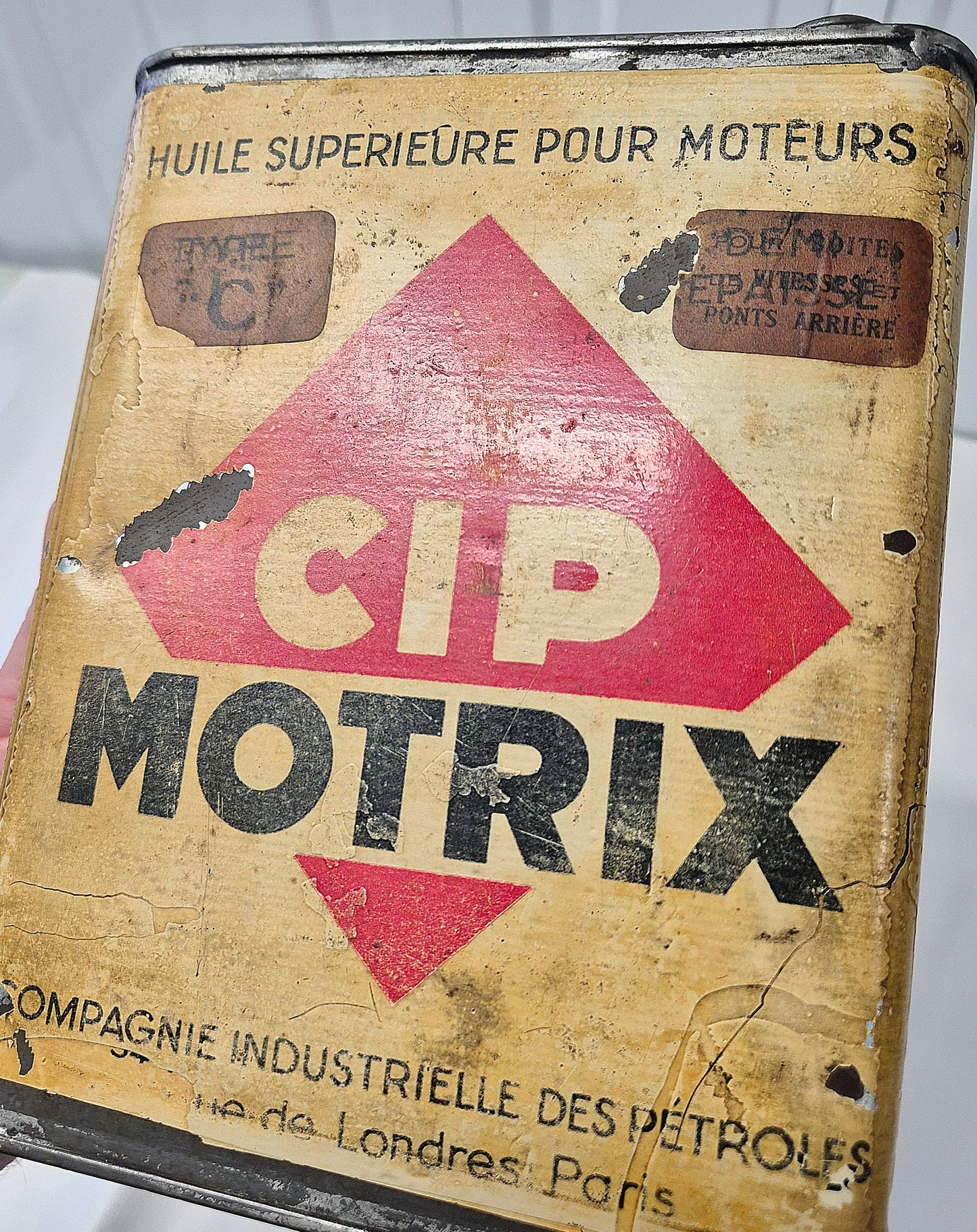 Bidon d'huile CIP