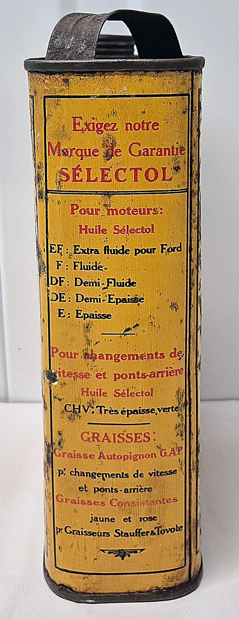Bidon d'huile SELECTOL