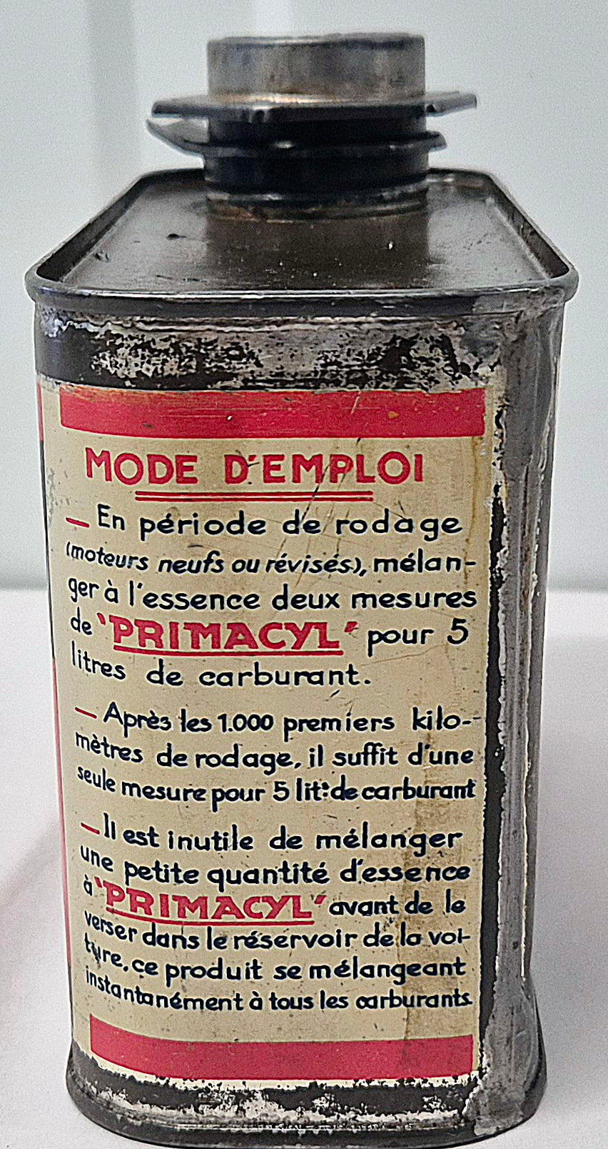 Bidon d'huile PRIMACYL