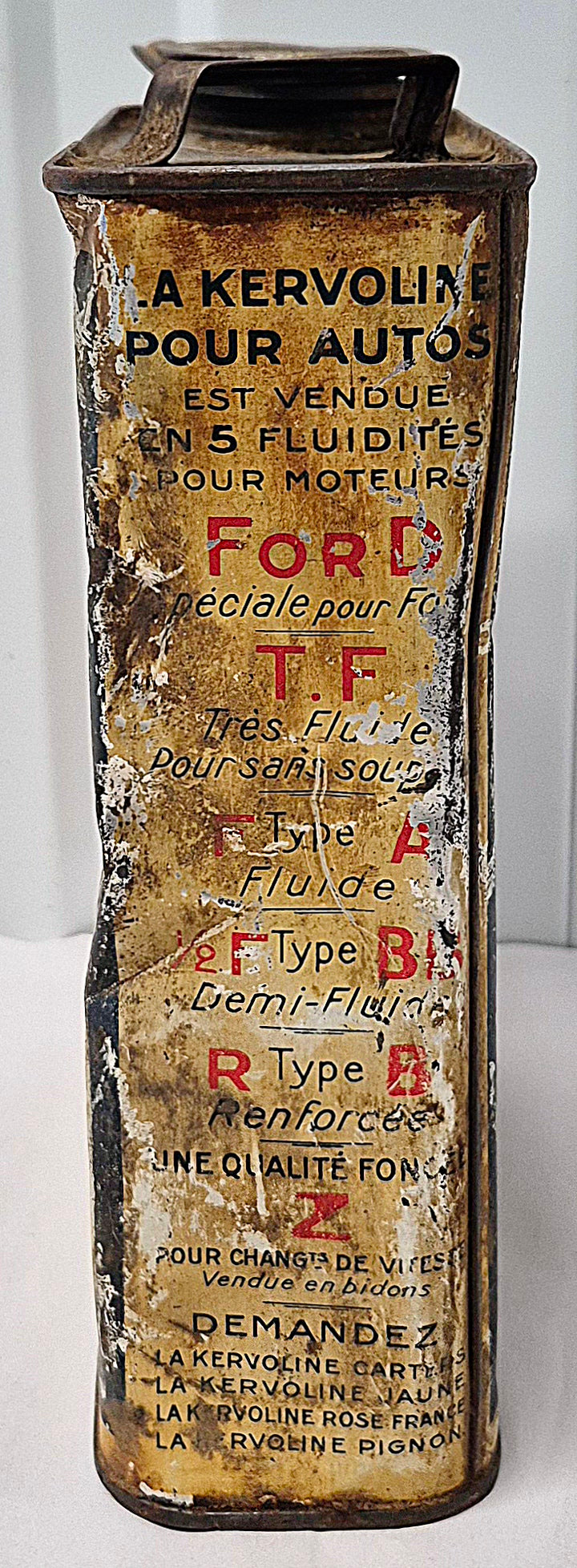 Bidon d'huile KERVOLINE