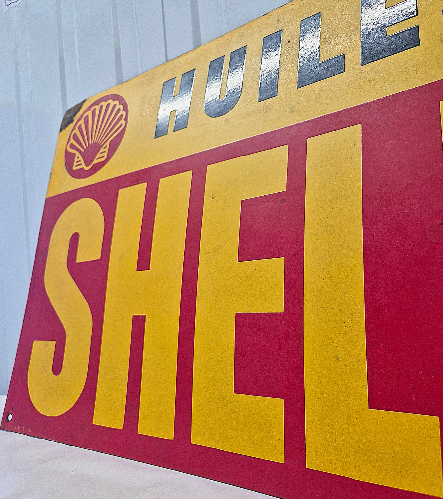 Plaque émaillée SHELL
