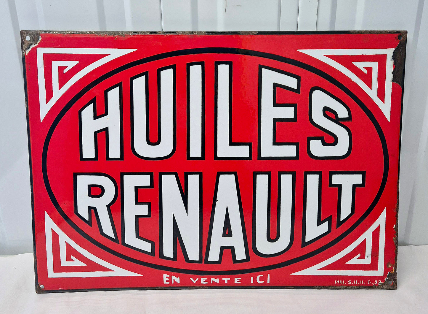 Plaque émaillée RENAULT