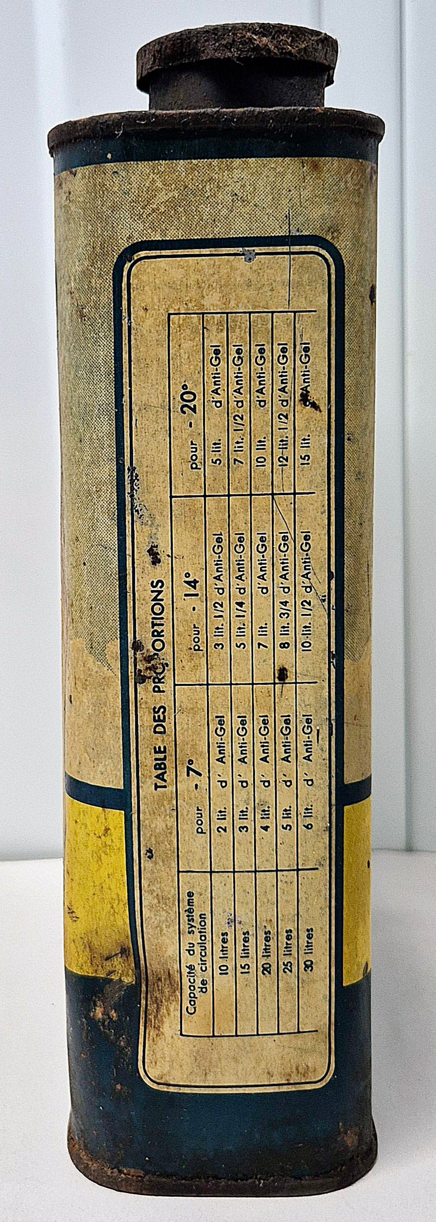 Bidon antigel SNUBBERS