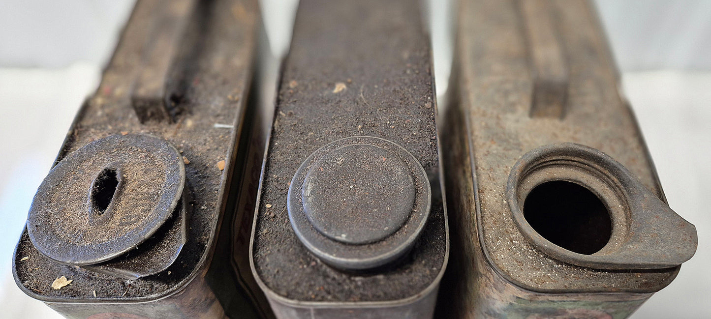 Bidon d'huile TEXACO x3