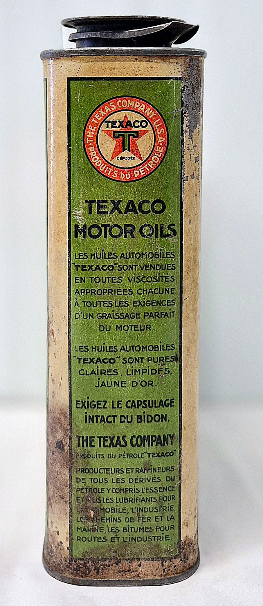Bidon d'huile TEXACO