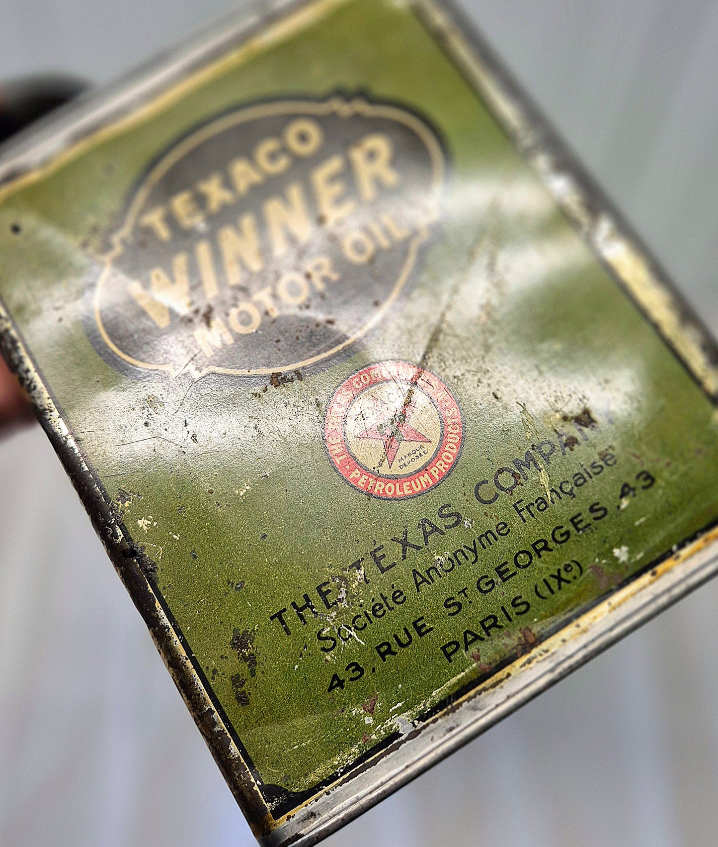 Bidon d'huile TEXACO "Winner"