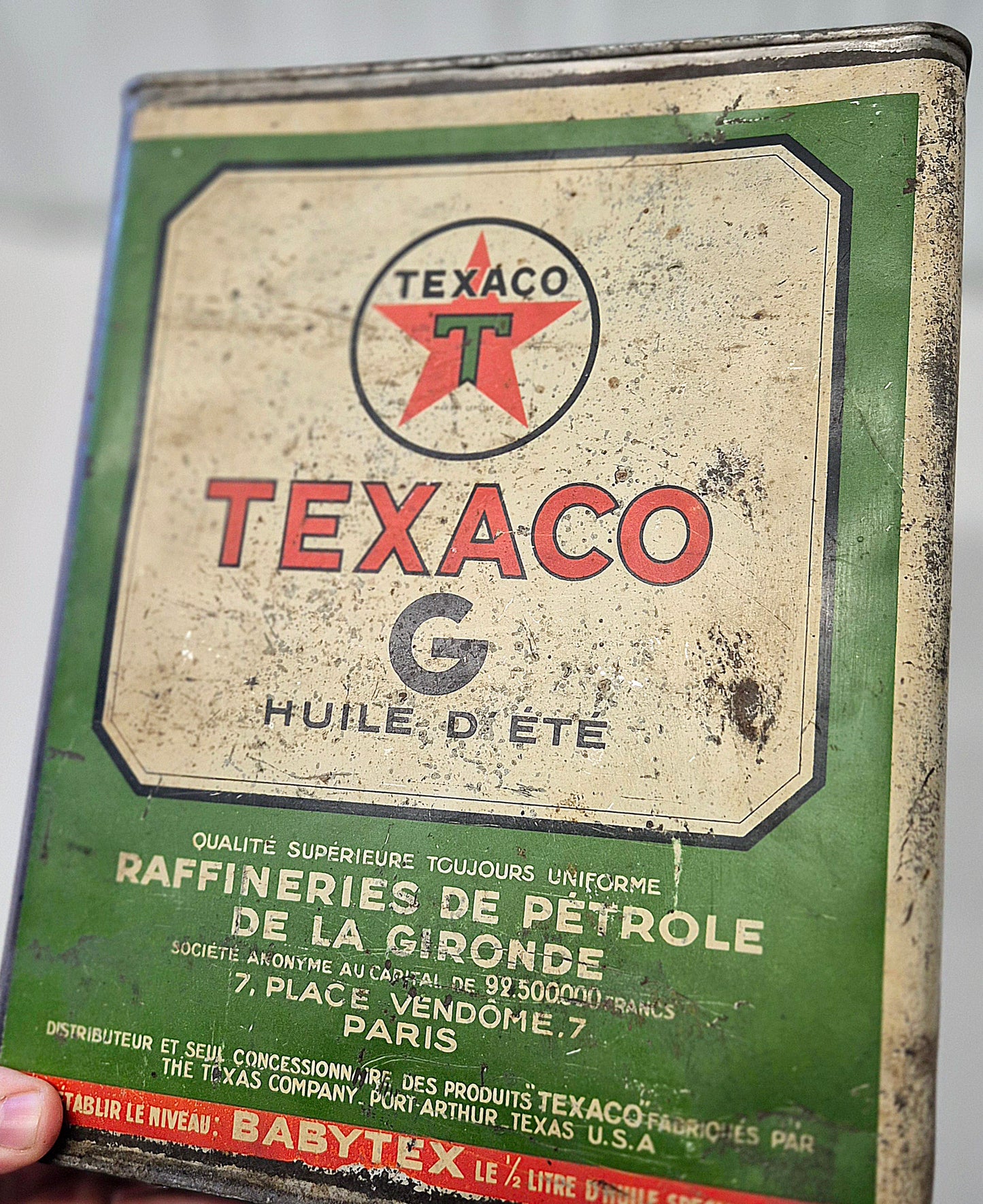 Bidon d'huile TEXACO