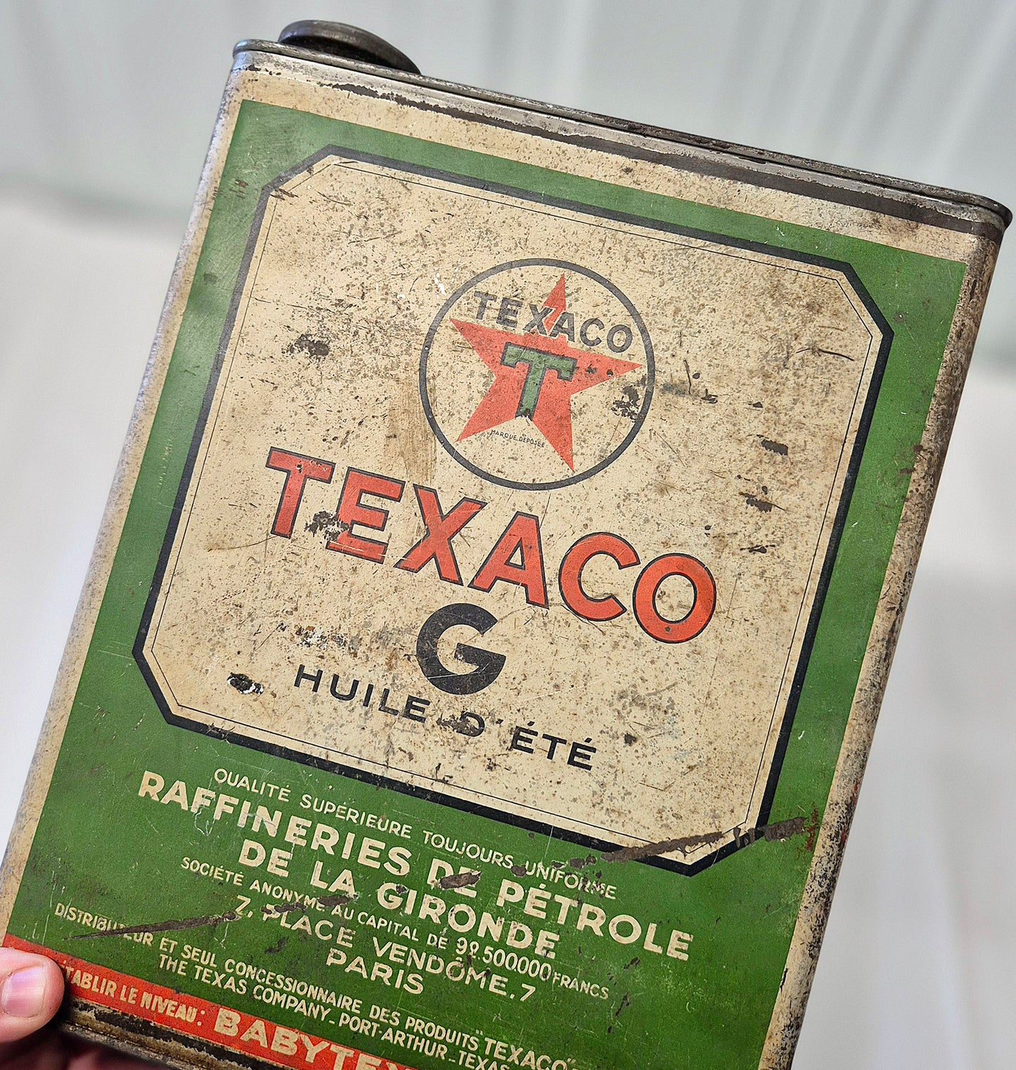 Bidon d'huile TEXACO