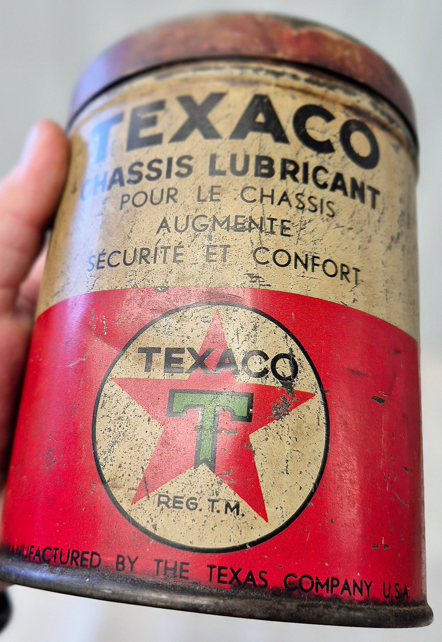 Pot de graisse TEXACO