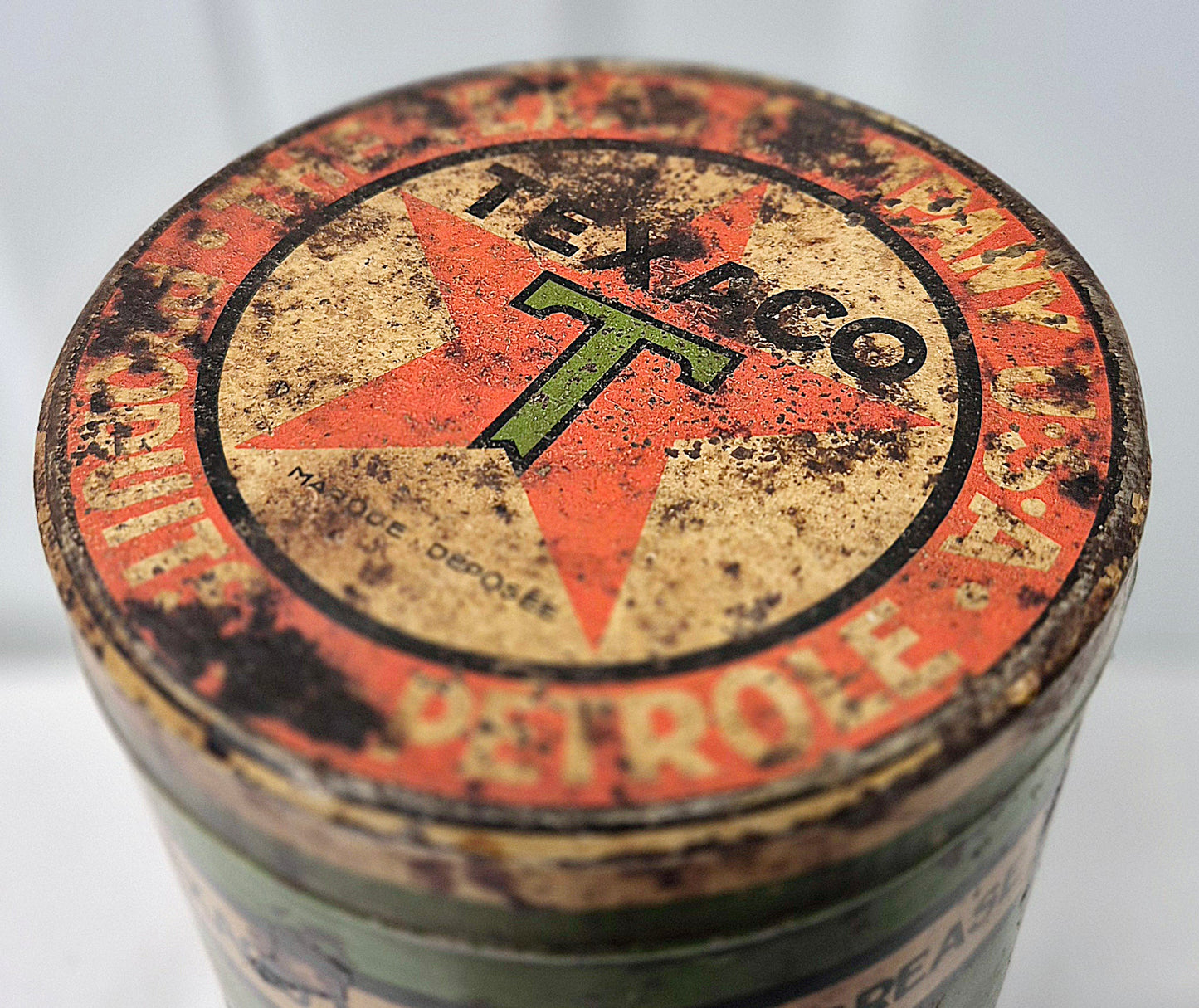 Pot de graisse TEXACO