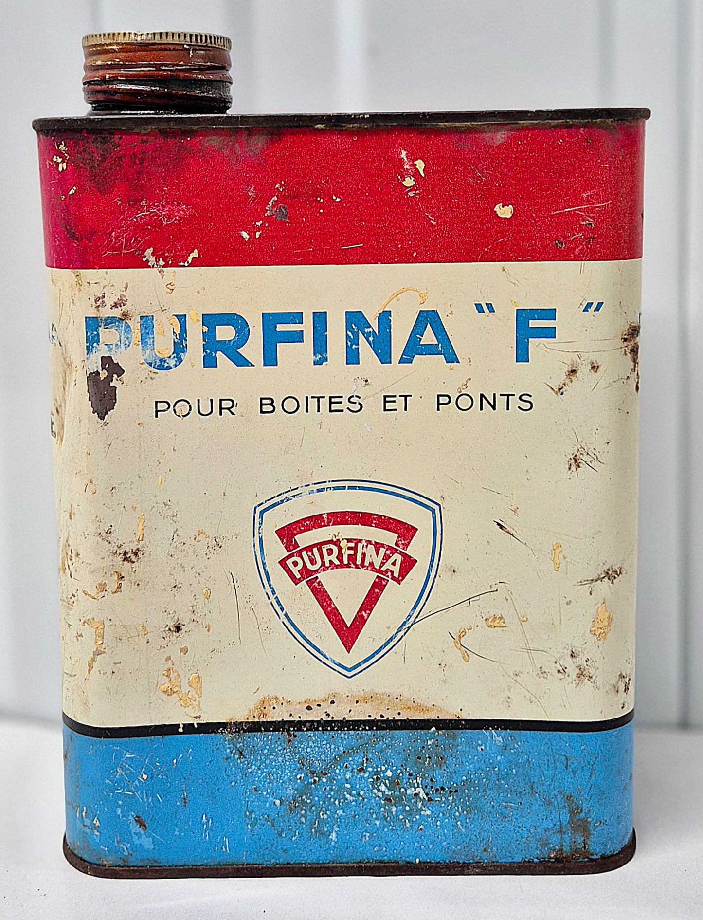Bidon d'huile PURFINA F
