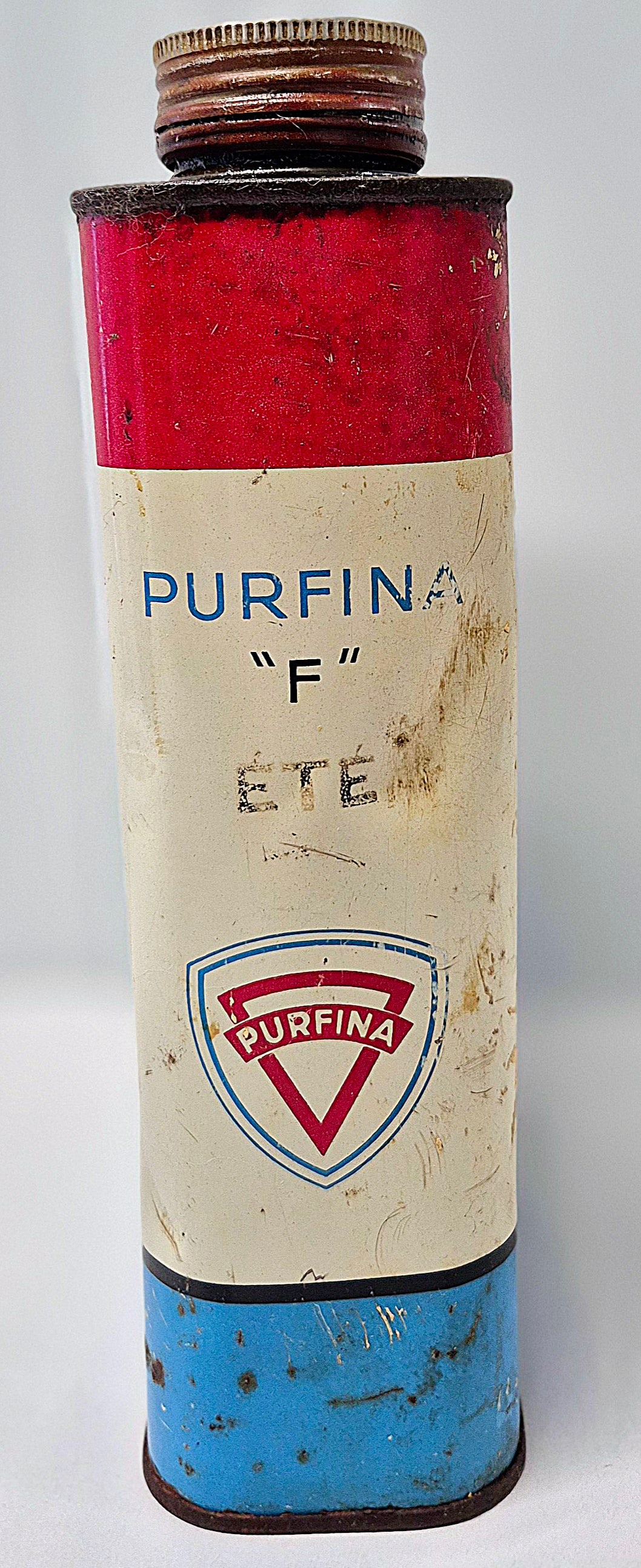 Bidon d'huile PURFINA F
