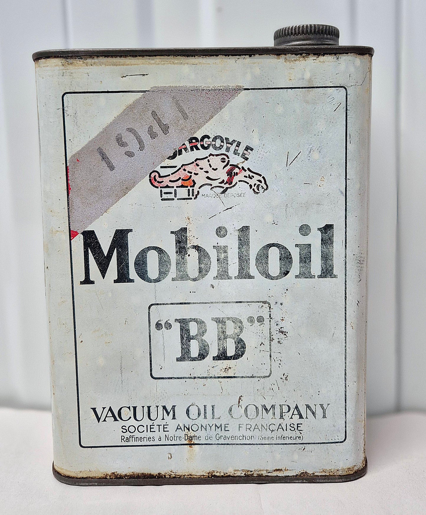 Bidon d'huile MOBILOIL 1941