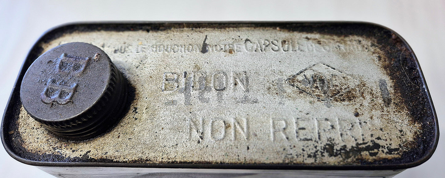 Bidon d'huile MOBILOIL 1941