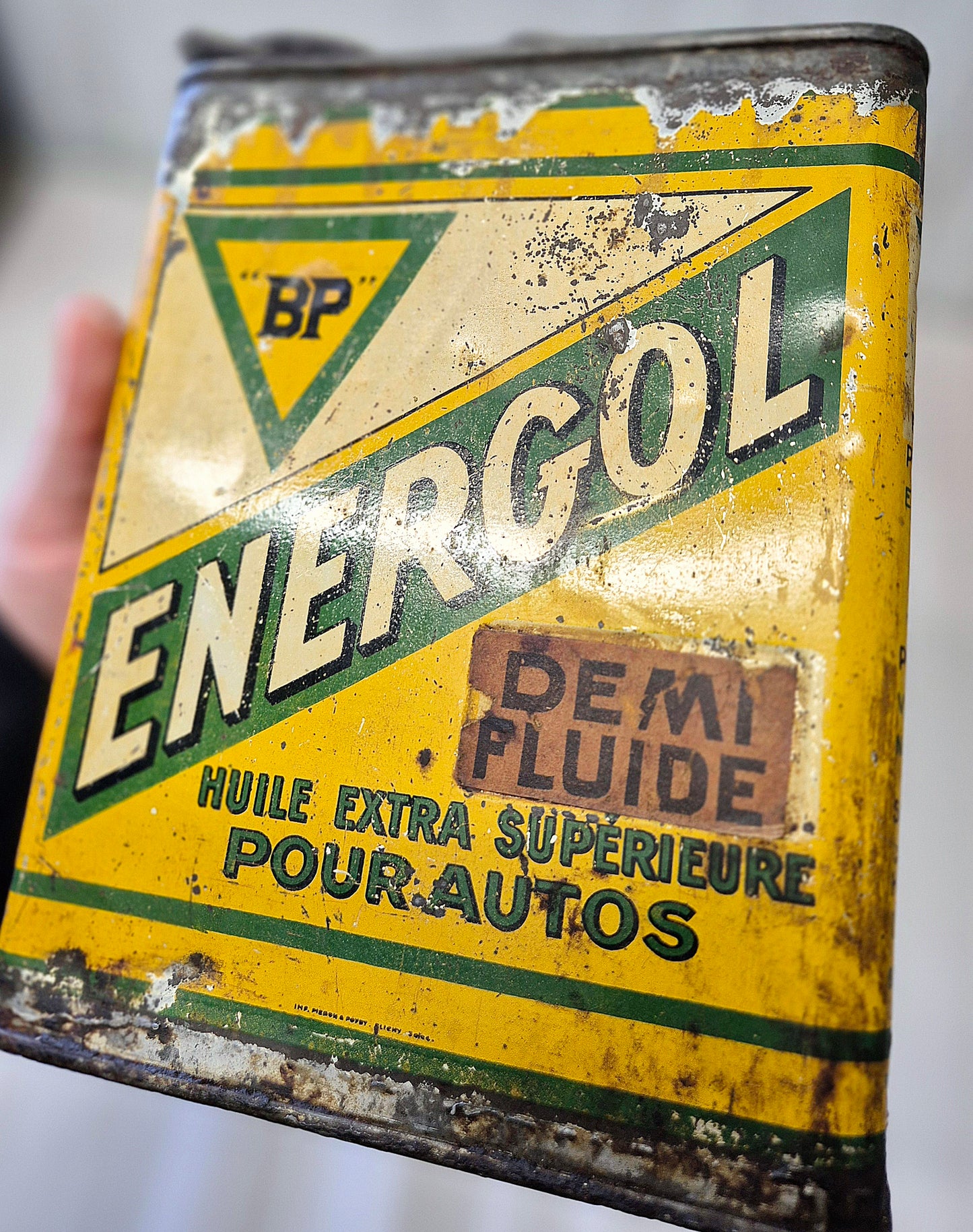 Bidon d'huile BP ENERGOL
