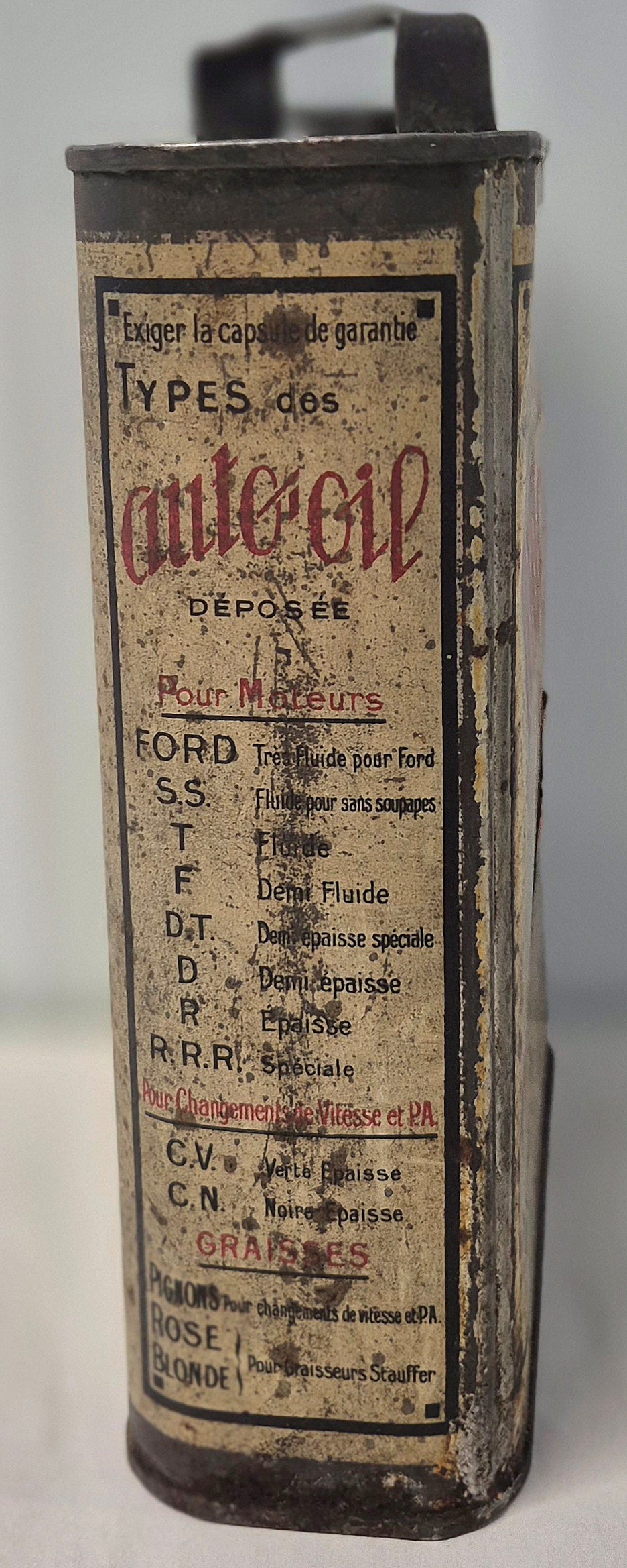 Bidon d'huile AUTO-OIL
