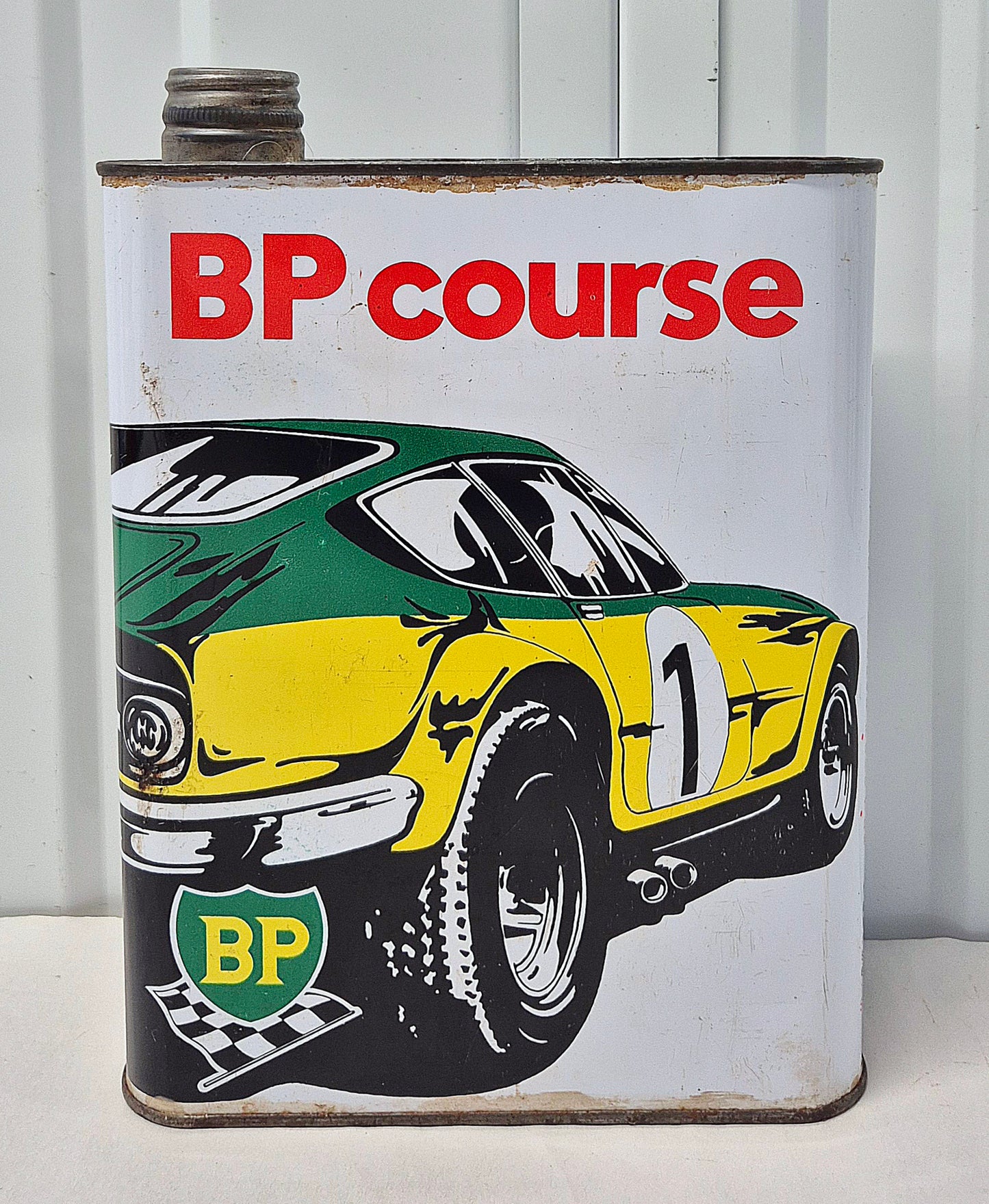 Bidon d'huile BP course