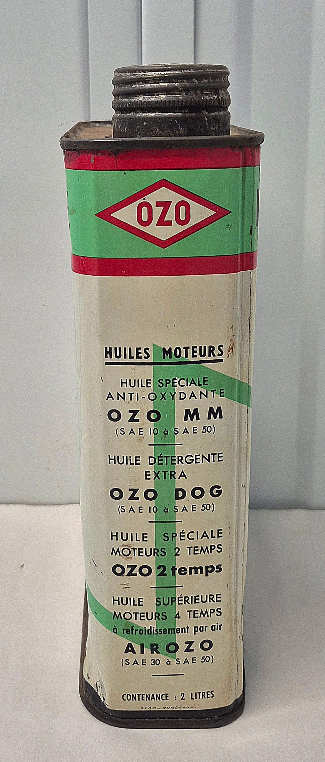 Bidon d'huile OZO 2 temps