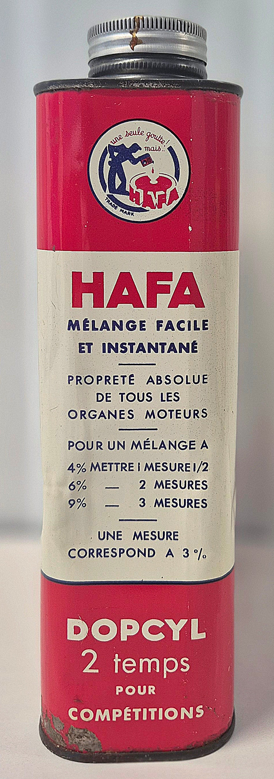 Bidon d'huile HAFA 2 temps