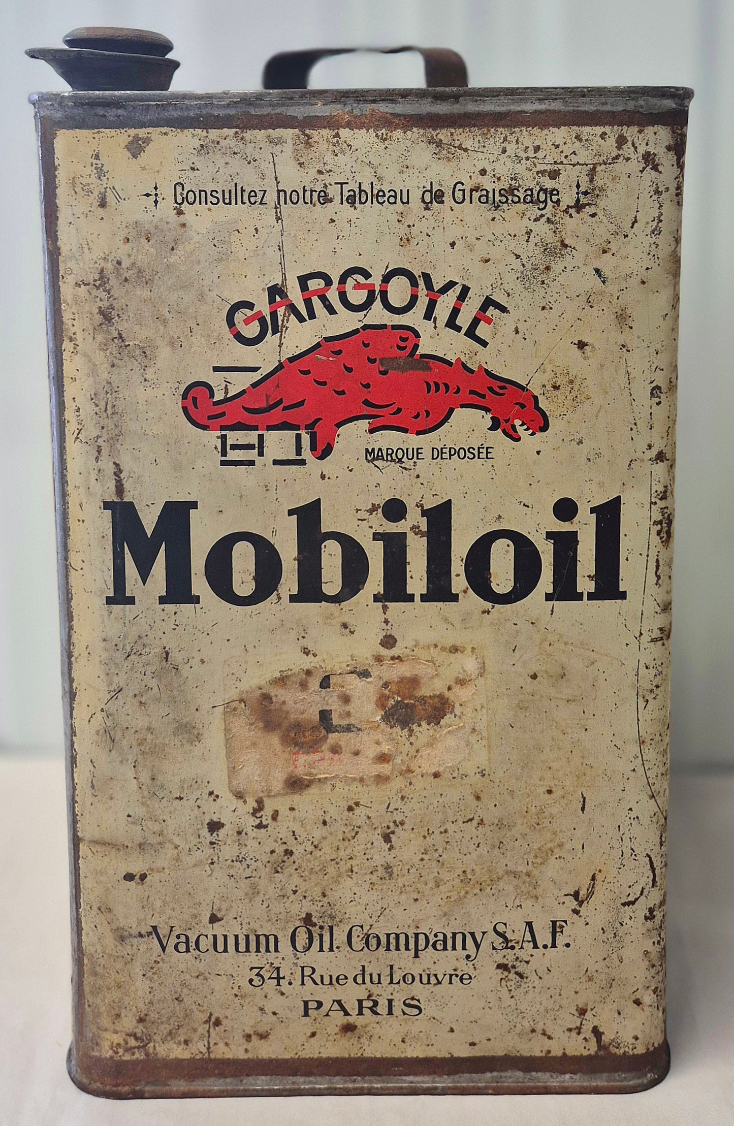 Bidon d'huile MOBILOIL