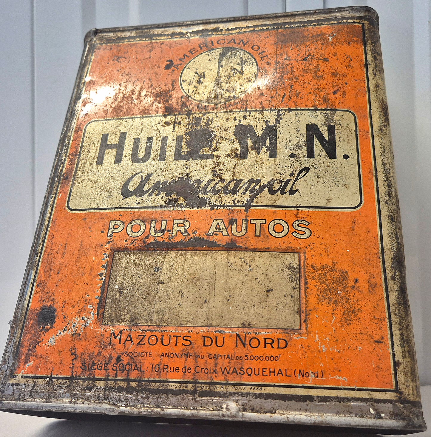Bidon d'huile M.N.